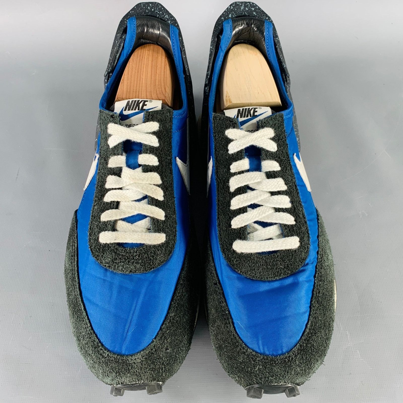 Undercover UNDERCOVER x NIKE Black Blue Color Block Lace-Up Sneakers Size US 10.5 / EU 43-44 - 4 Thumbnail