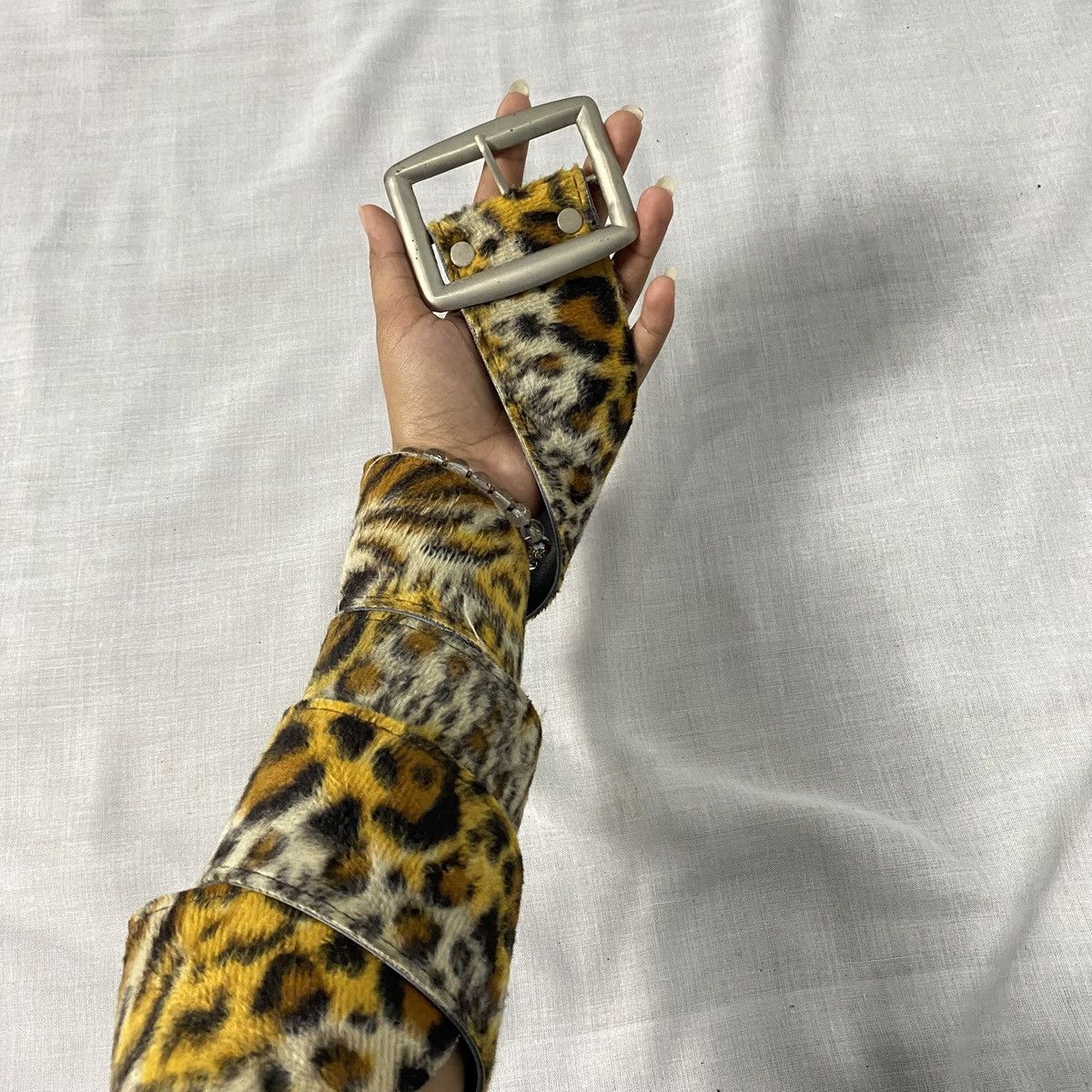 Japanese Brand Studed cheetah belt Size ONE SIZE - 3 Thumbnail