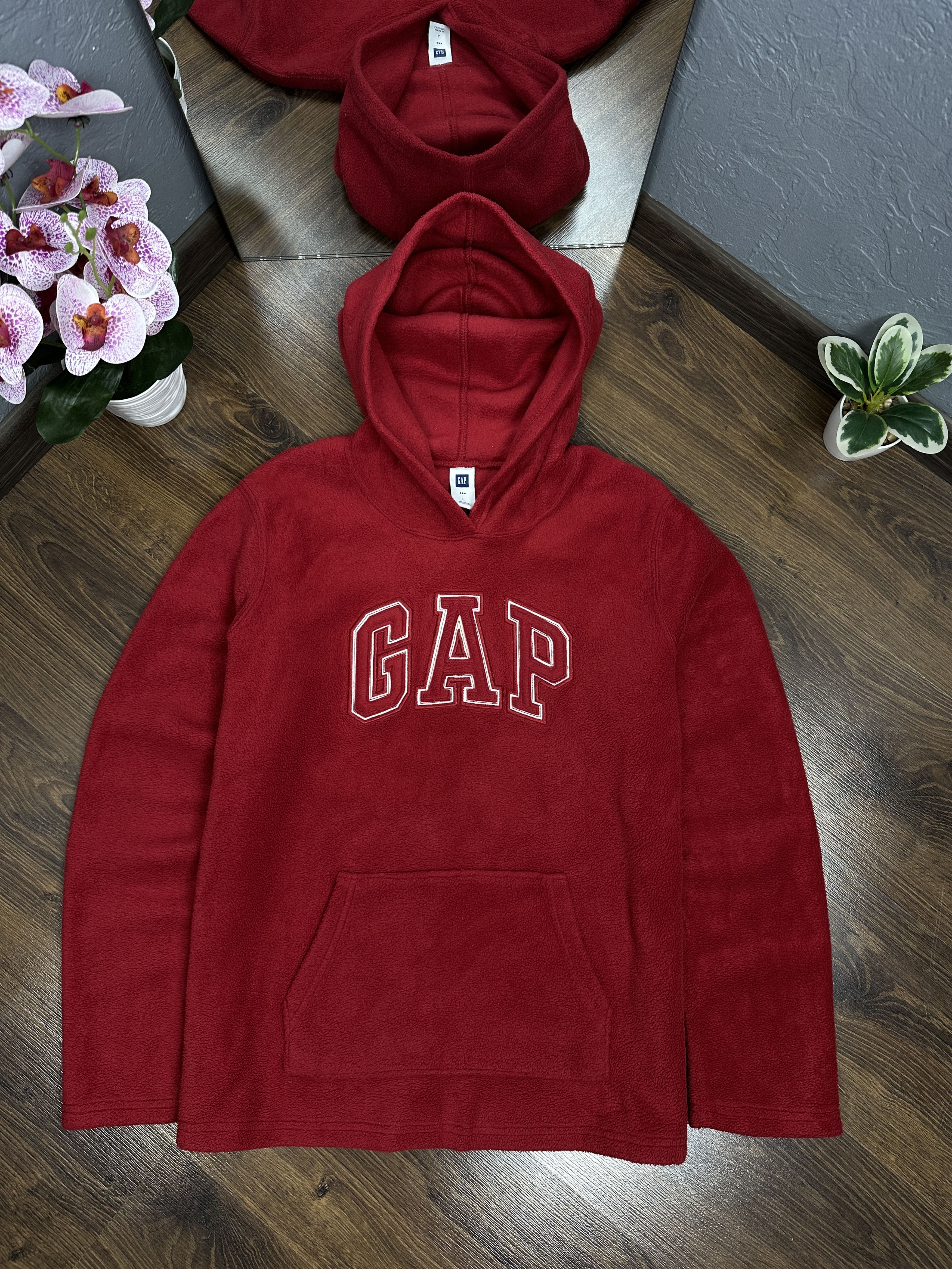 Gap × Vintage Gap Vintage Mens Fleece Hoodie Size US L / EU 52-54 / 3 - 1 Thumbnail