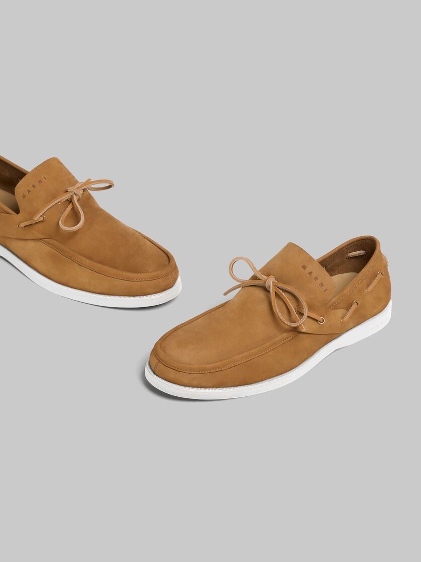 Marni o1w1db10426 Nubuck Boat Loafer in Brown Size US 8 / EU 41 - 5 Thumbnail