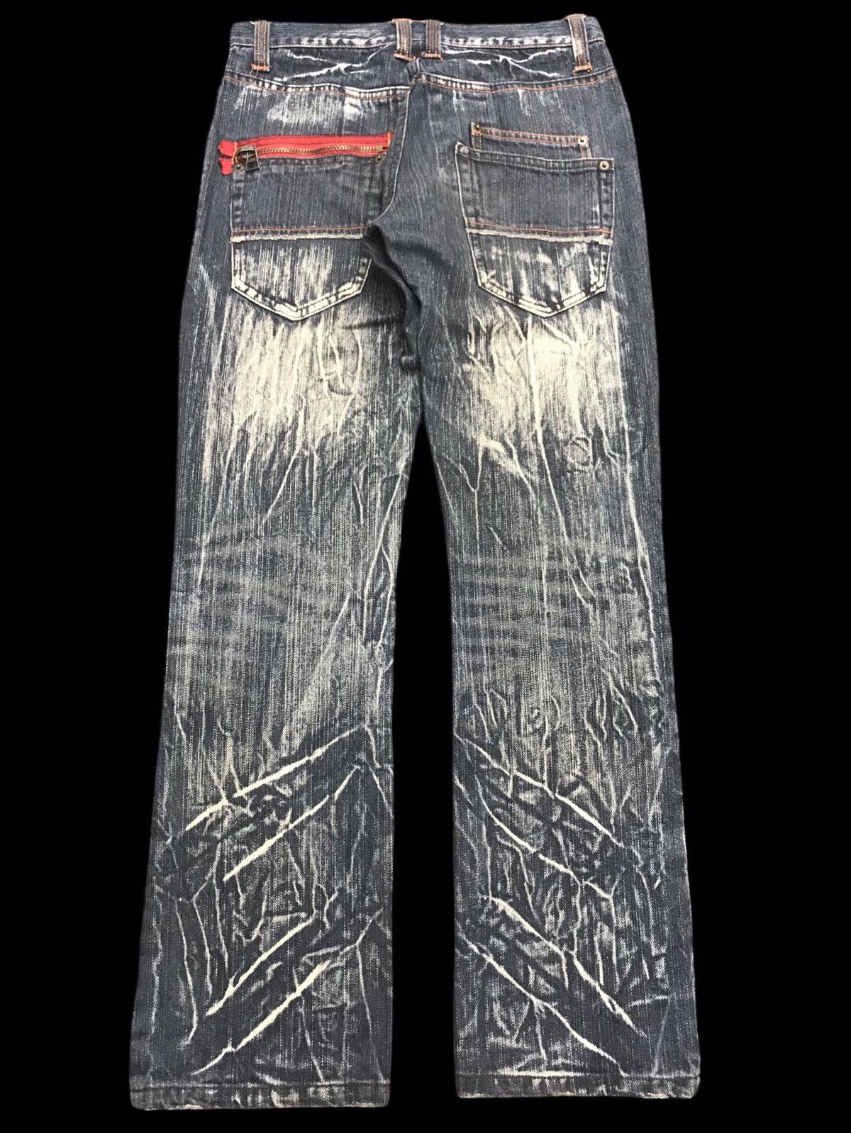 Japanese Brand 💥SICK💥CLONEDEVGRU Rare Thunder Fades Jeans F237 Size US 31 - 2 Thumbnail