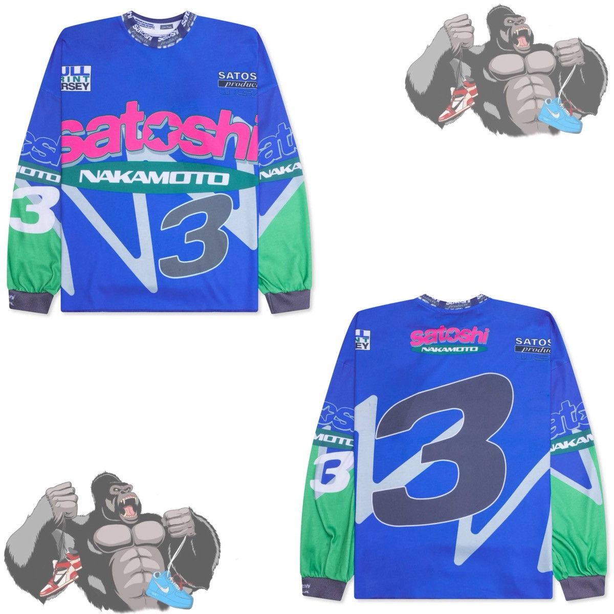 Satoshi Nakamoto Satoshi Nakamoto Speedway Long Sleeve Jersey Blue Size US S / EU 44-46 / 1 - 1 Thumbnail
