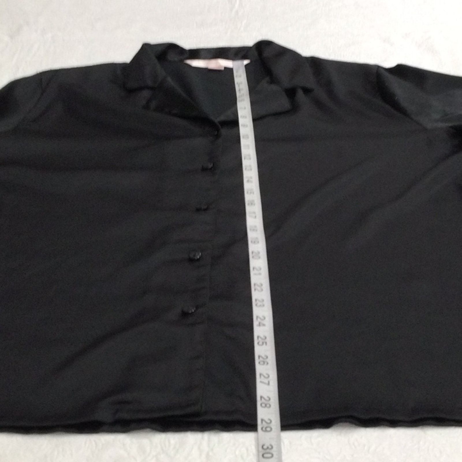 Victoria's Secret Victoria's Secret Black Button Top Bottom Pajama Set Size L Size 32" / US 10 / IT 46 - 13 Thumbnail