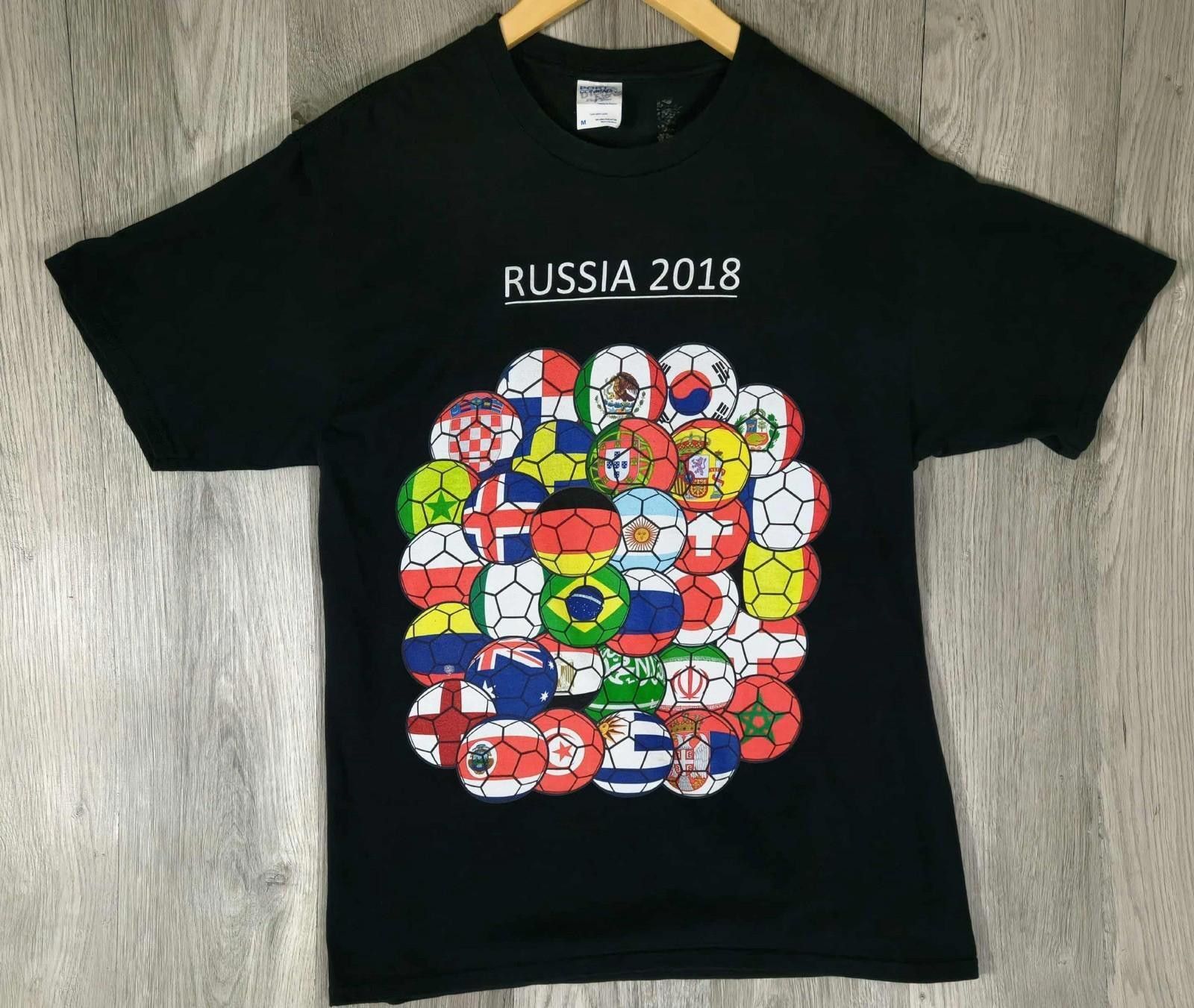 Fila 2018 World Cup Soccer Flags Tee Black Port & Company #6 Size US M / EU 48-50 / 2 - 1 Thumbnail