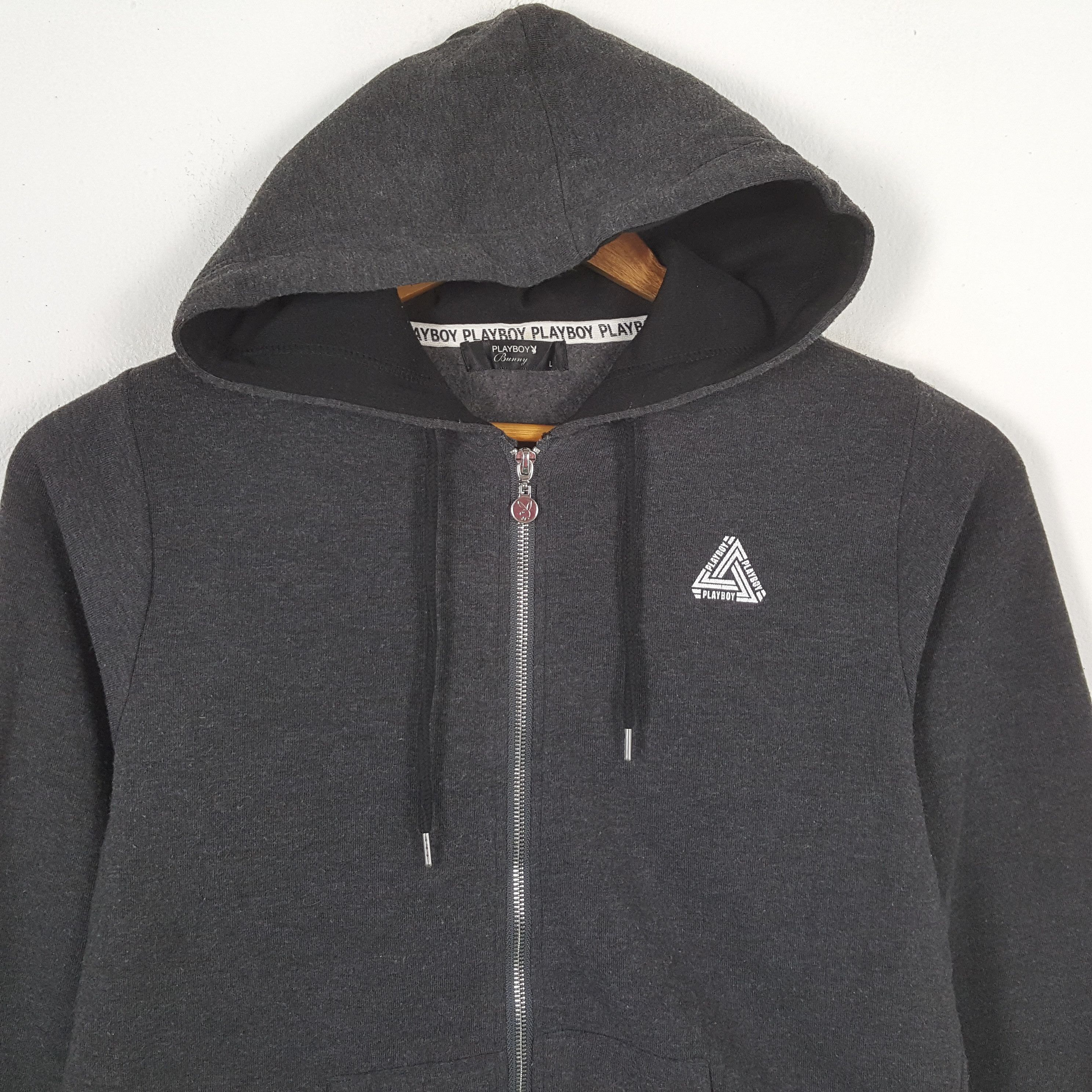 Playboy × Vintage Vintage PLAYBOY Fashion Brand Zipper Hoodies Size US S / EU 44-46 / 1 - 2 Thumbnail