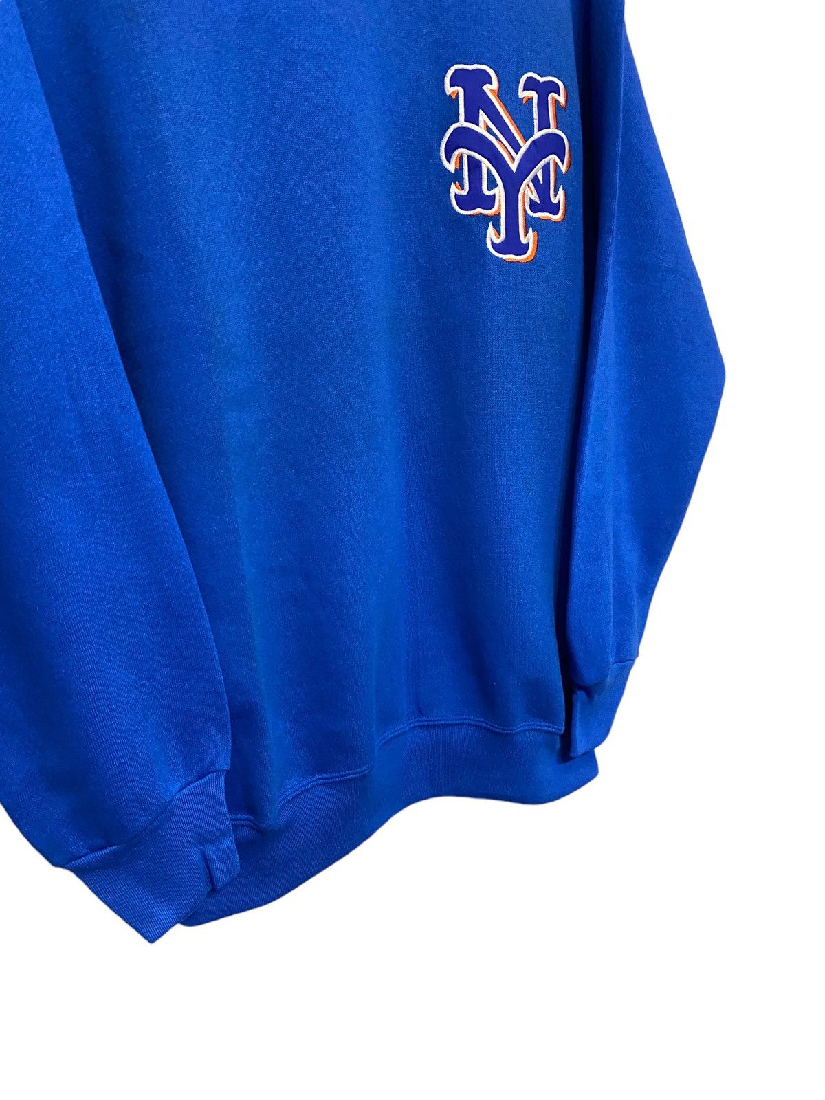 MLB Vintage 90s MLB New York Mets Embroidered Logo Crewneck Size US L / EU 52-54 / 3 - 3 Thumbnail