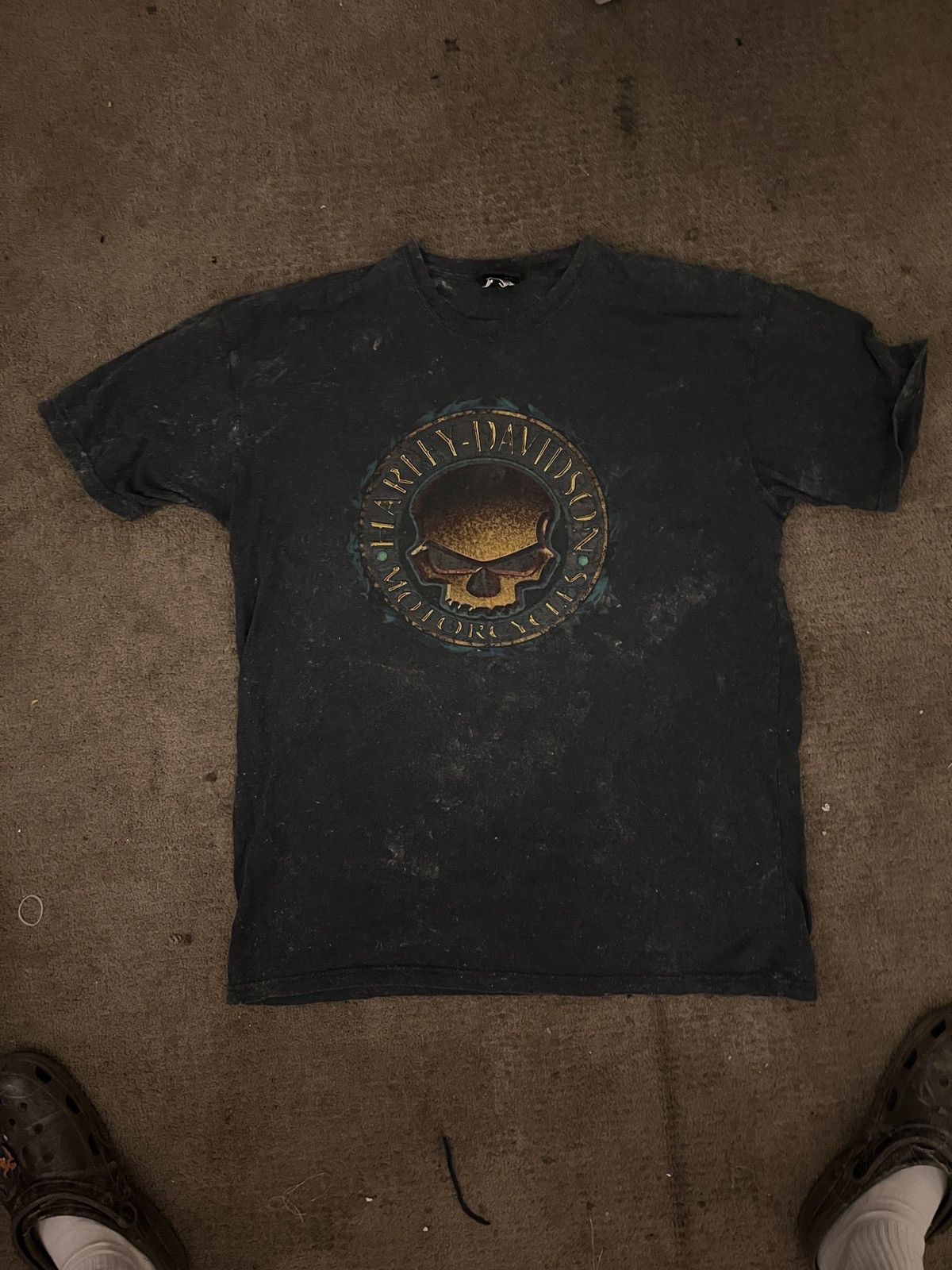 Harley Davidson Vintage Harley Davidson Seattle Skull Tee Size US XL / EU 56 / 4 - 1 Thumbnail