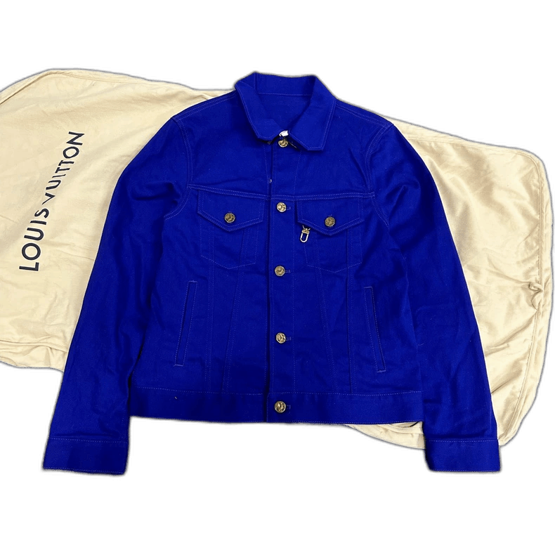Louis Vuitton Louis Vuitton Electric Blue Denim Jacket Size US L / EU 52-54 / 3 - 1 Thumbnail