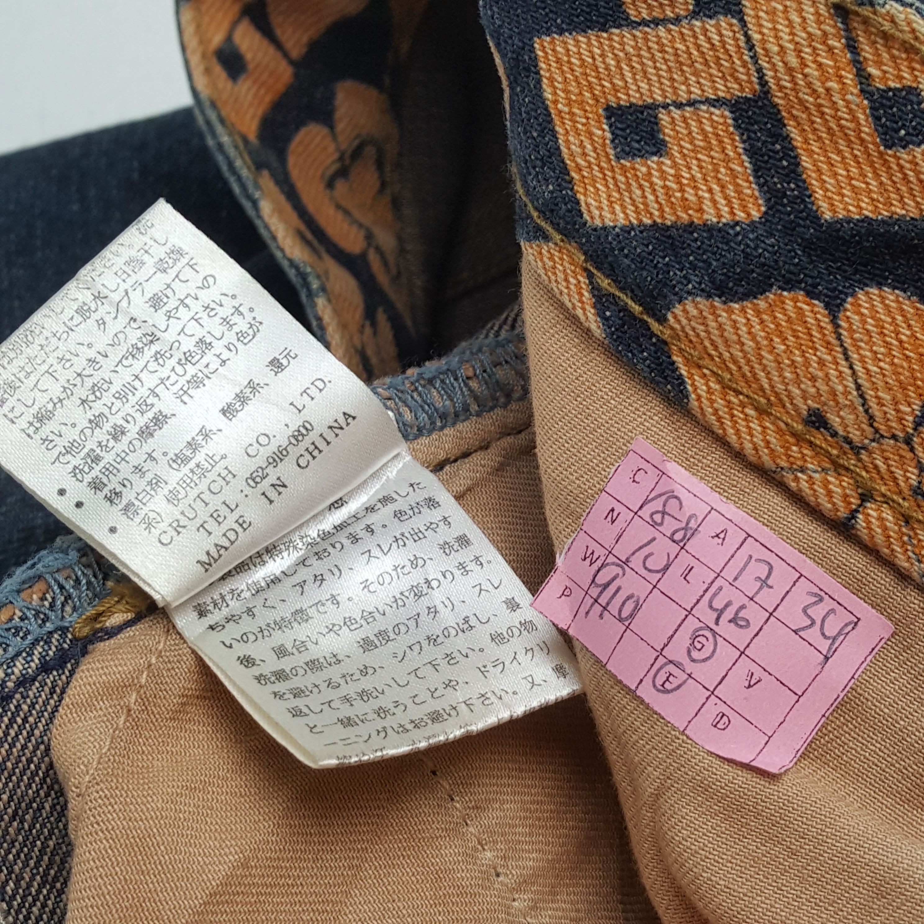Japanese Brand × Vintage KARAKURI TAMASHII Japanese Fashion Streetwear Style Jeans Size US 34 / EU 50 - 13 Thumbnail