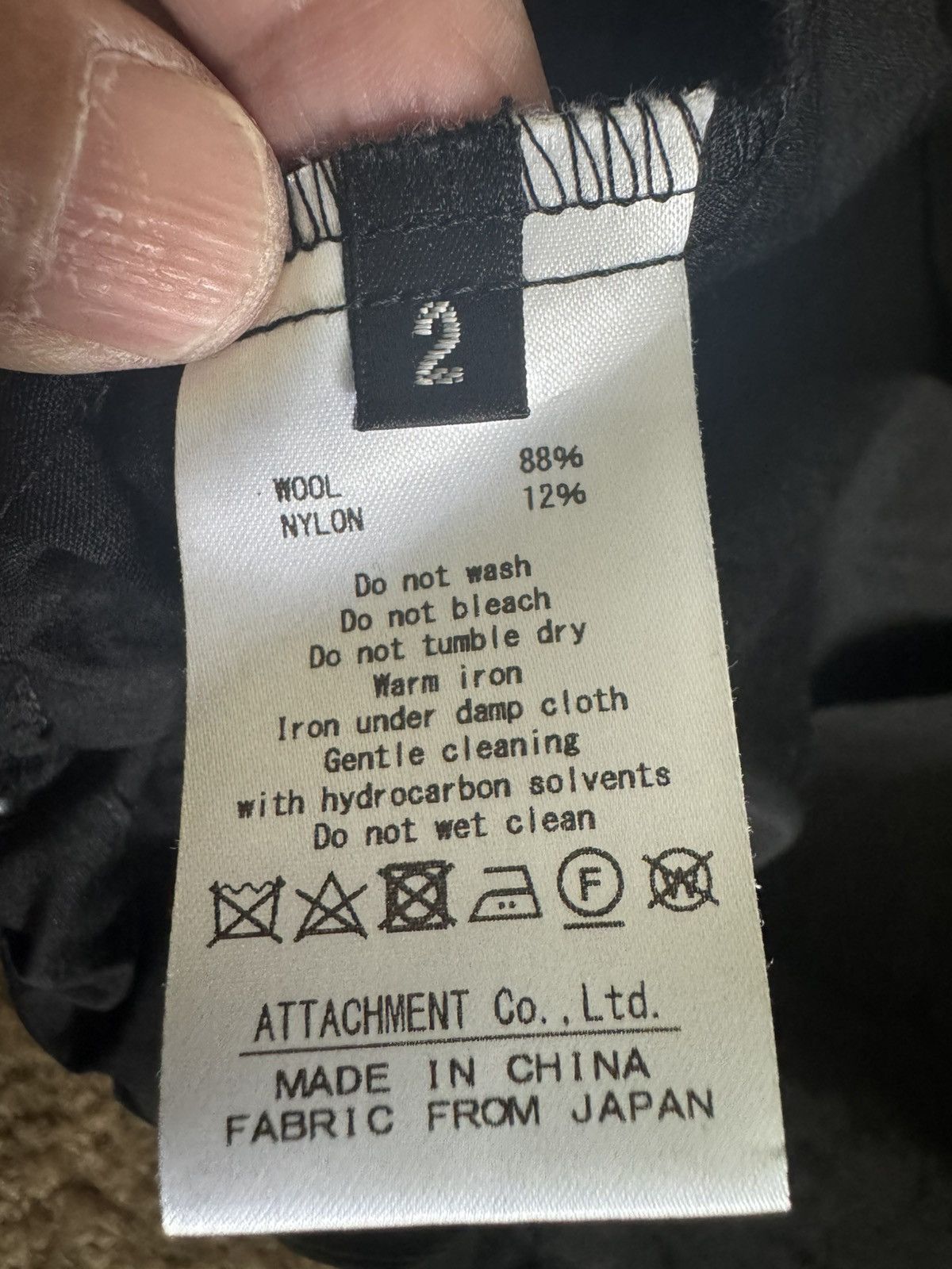 Attachment Attachment Wool Blend Hooded Zip up Jacket Size US M / EU 48-50 / 2 - 9 Thumbnail