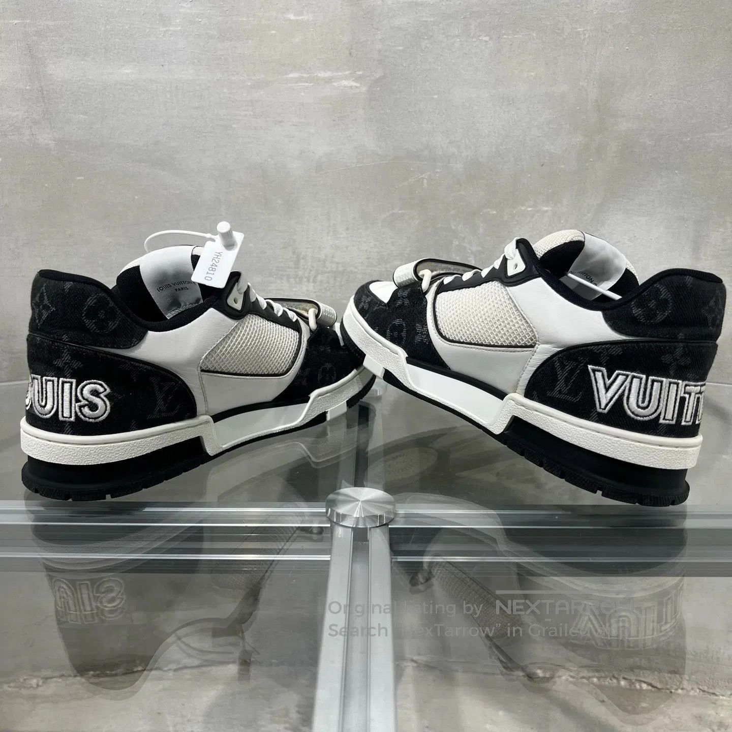 Louis Vuitton Louis Vuitton Trainer Black and White Velcro Size US 8.5 / EU 41-42 - 5 Thumbnail