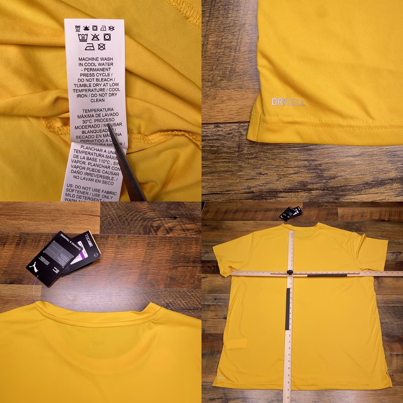 Puma Puma Reactive Tech Tee Shirt Mens XXL Yellow Dry Cell Training New Jersey? Size US XXL / EU 58 / 5 - 8 Thumbnail