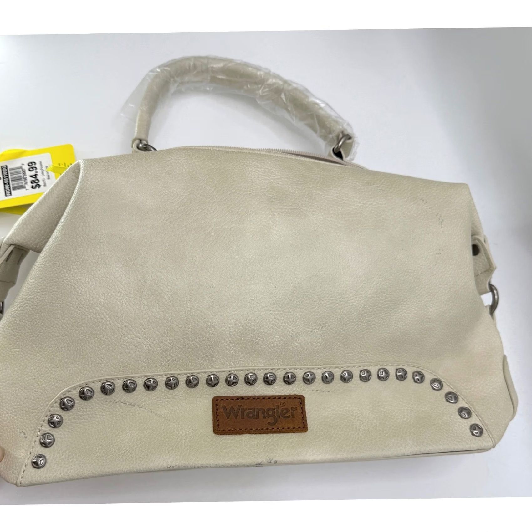 Wrangler VINTAGE Wrangler Satchel Bag Western Style Purse Studded Accents Western? Size ONE SIZE - 6 Thumbnail