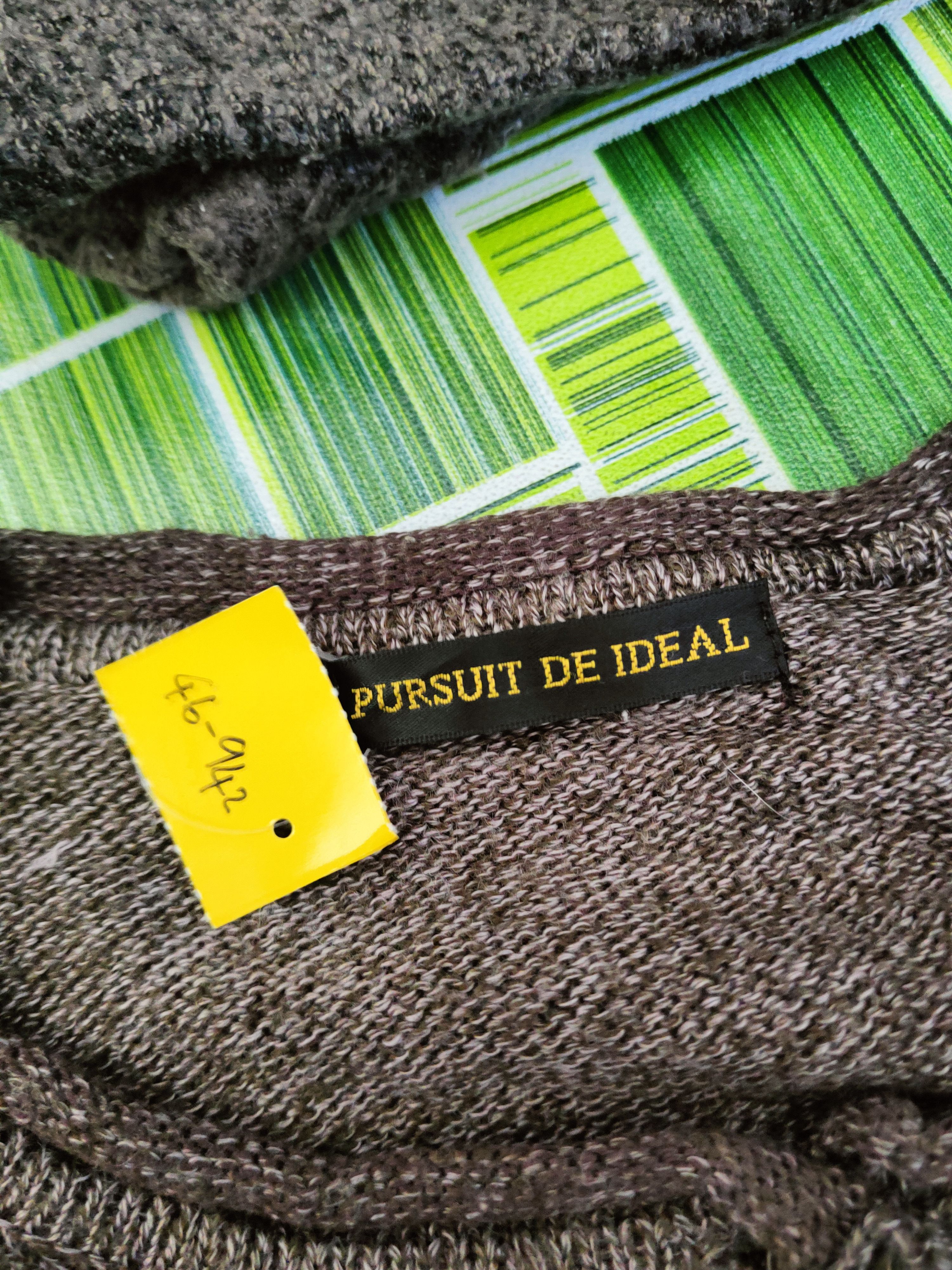 Homespun Knitwear DL Pursuit de Ideal Brown Knitwear Cardigan #46-942 Size M / US 6-8 / IT 42-44 - 12 Thumbnail