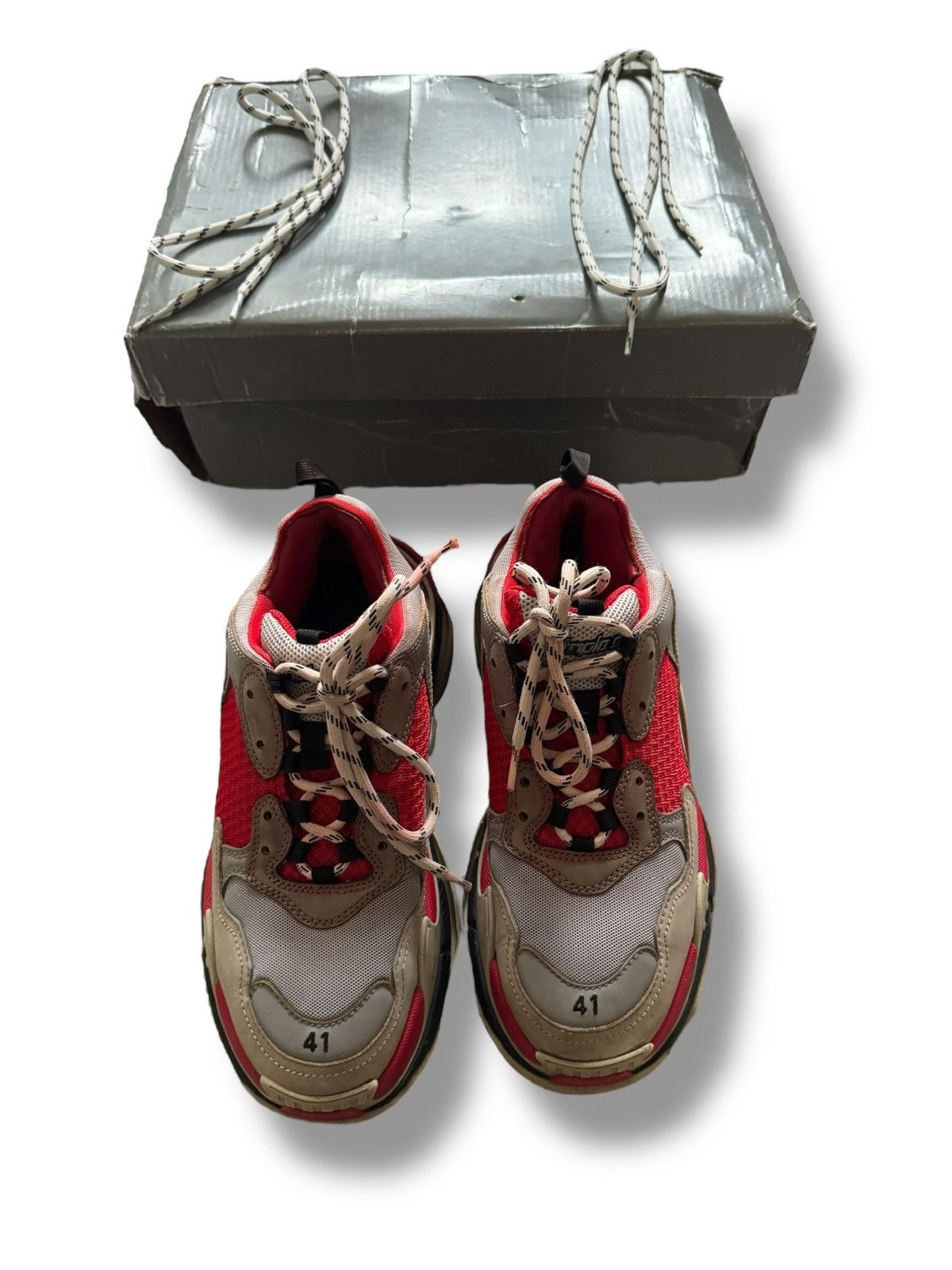 Balenciaga Balenciaga Triple S Red Size US 8 / EU 41 - 6 Thumbnail