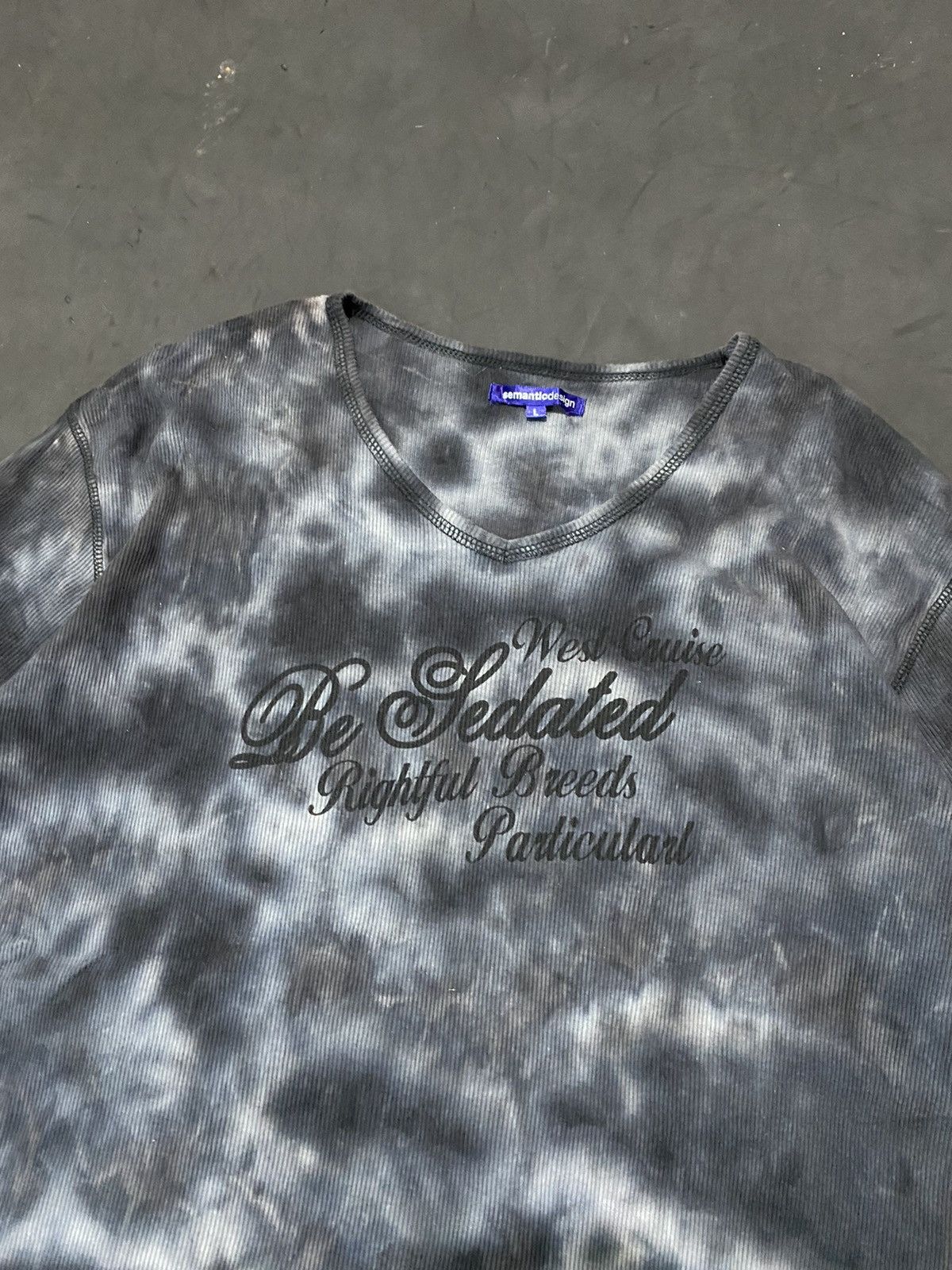 Japanese Brand Semanticdesign Japanese Black Dyed Poem Tee Size US L / EU 52-54 / 3 - 2 Thumbnail