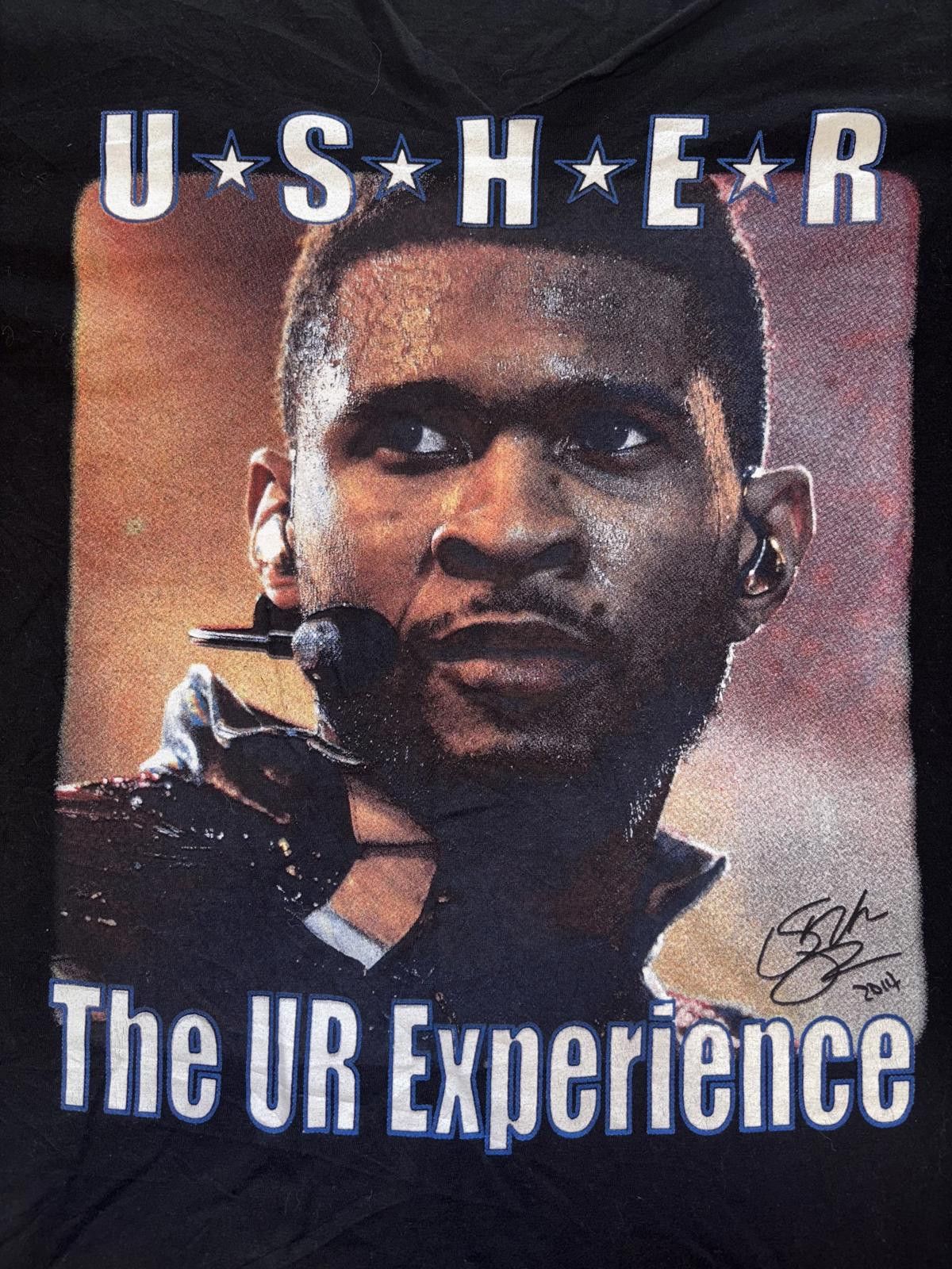 Designer Vintage Usher The UR Experience Tour 2014 T-Shirt Size M / US 6-8 / IT 42-44 - 2 Thumbnail