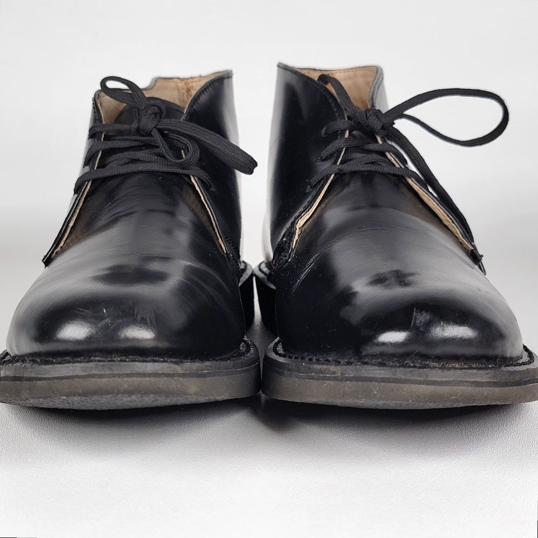 Vintage Work America Boots Chukka Boots Black Slip Resistant Oil Resistant Men 11 EA Leather Leather Ankle Lace Up Round Toe Size US 11 / EU 44 - 3 Thumbnail