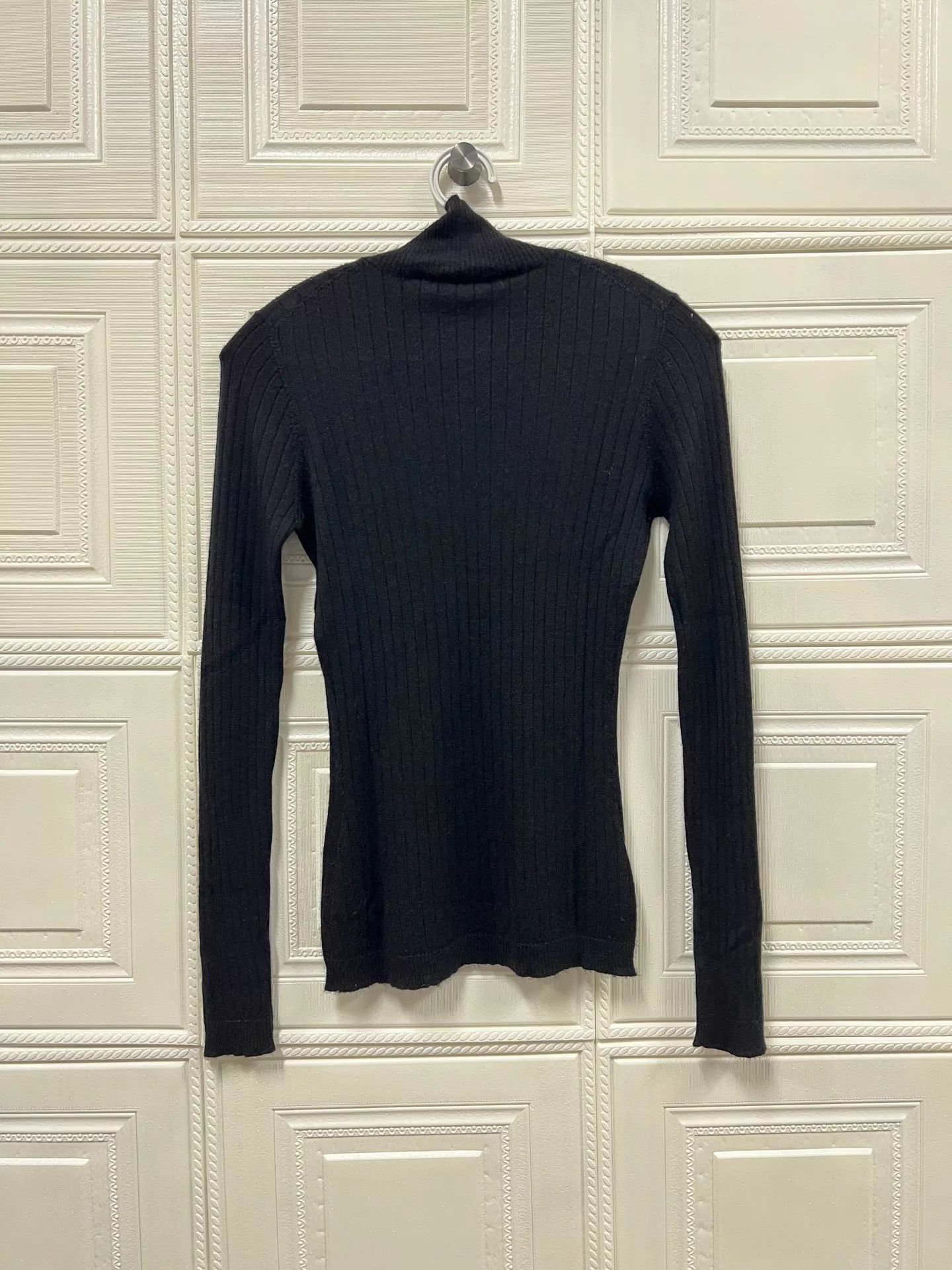 Christian Dior Monsieur Dior Bee Embroidery Black Turtleneck Knit 34 Size XS / US 0-2 / IT 36-38 - 2 Thumbnail