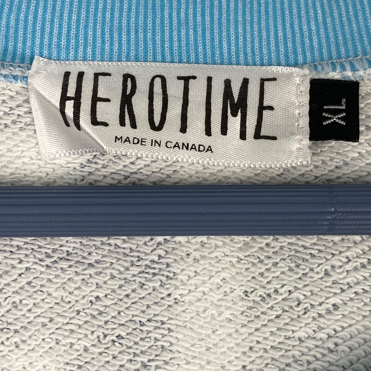 Vintage Vintage HeroTime Full Print Crewneck Sweatshirt Blue Size US XL / EU 56 / 4 - 5 Thumbnail
