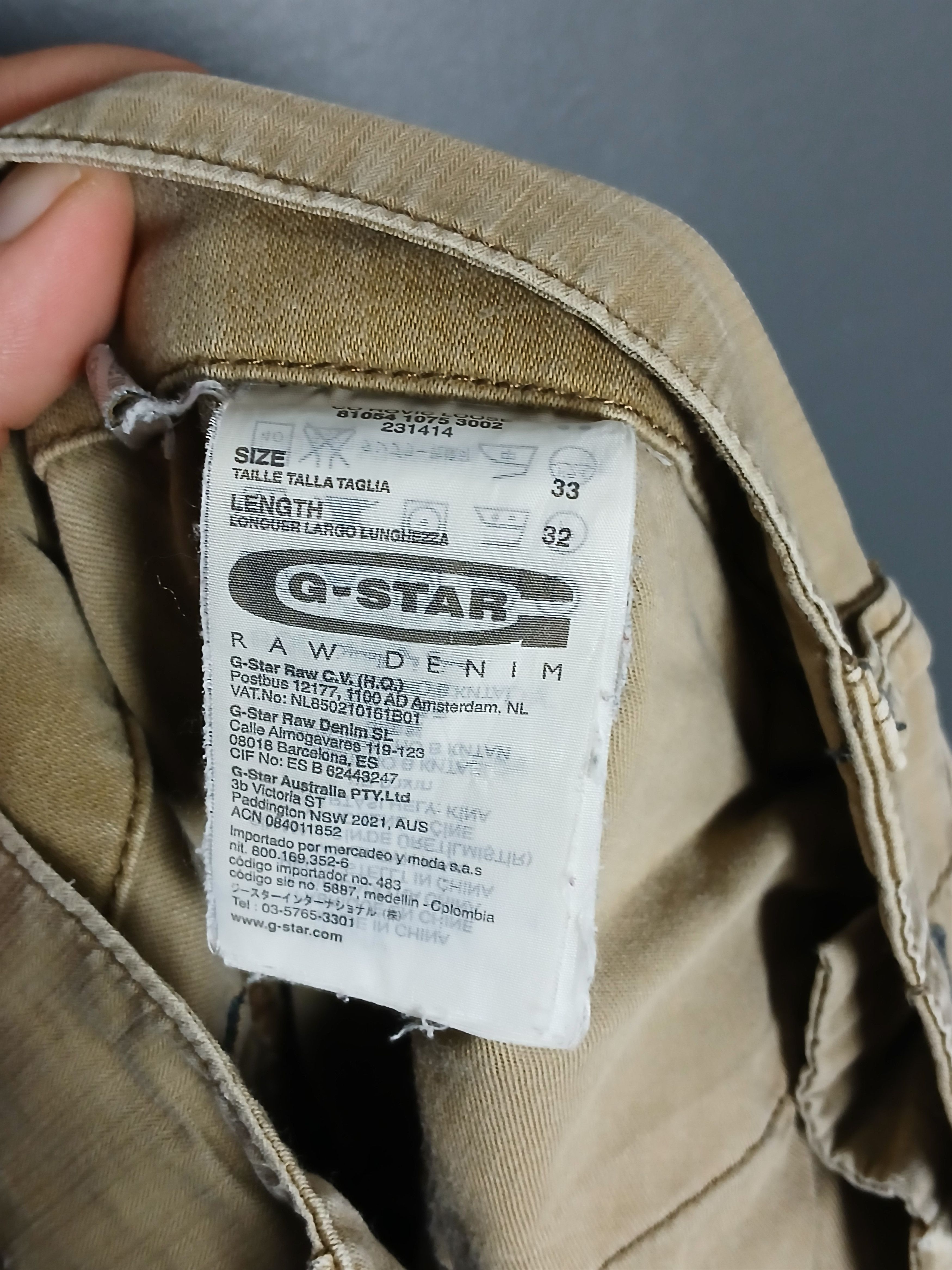 G-Star G-Star Cargo Pants Size US 33 - 22 Thumbnail
