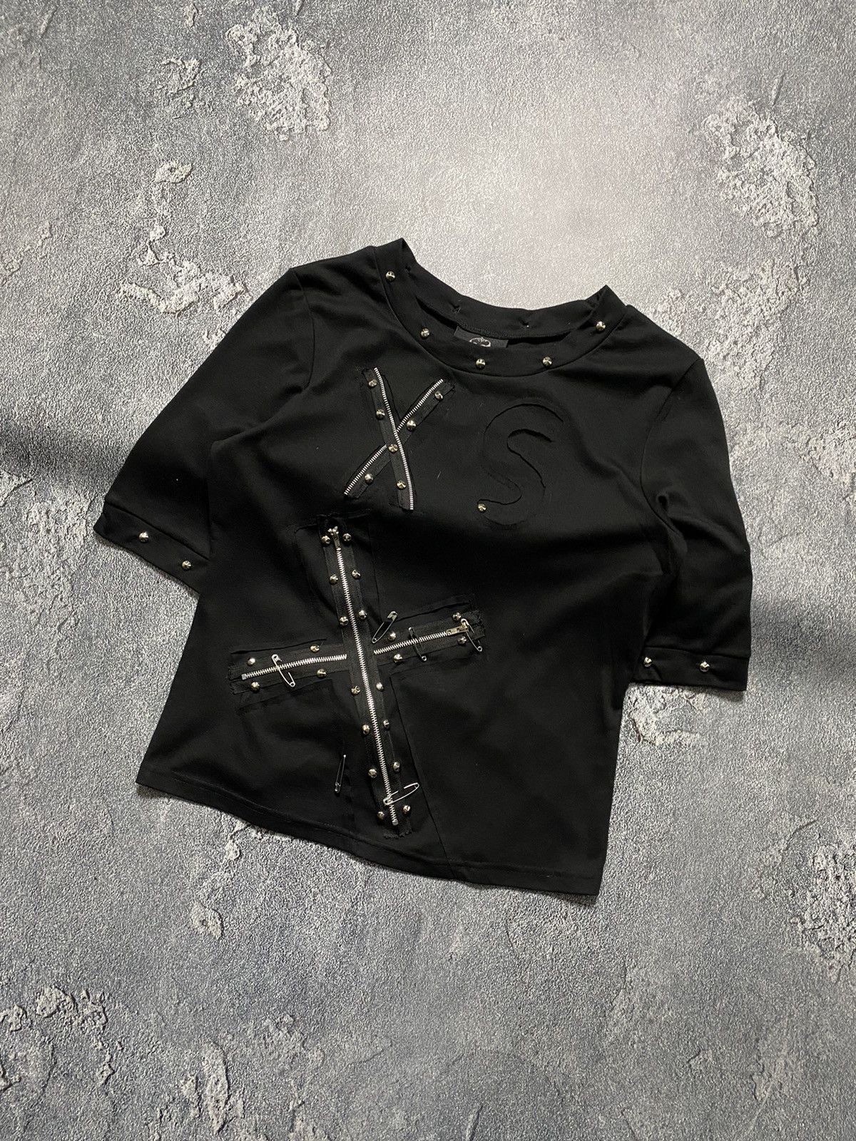 20471120 × Japanese Brand XSPUNK Opium Gothic Zip Twists T-Shirt Ifsixwasnine Lgb vibe Size M / US 6-8 / IT 42-44 - 2 Thumbnail