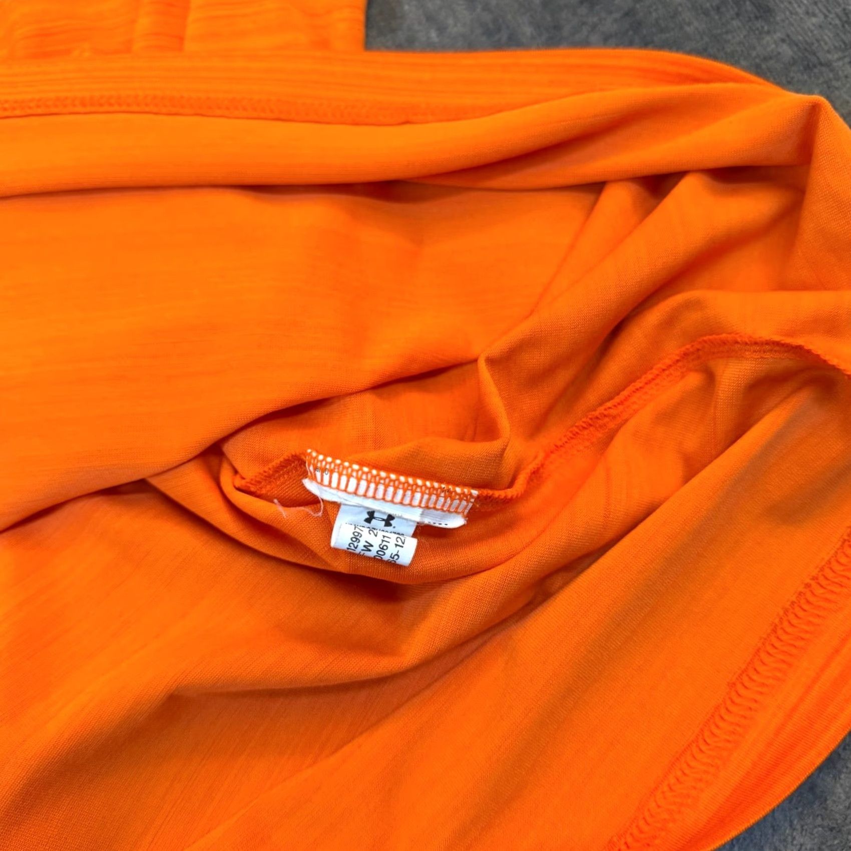 Under Armour Under Armour HeatGear Polo Shirt Mens L Orange Loose Fit Striped Golf Polo Shirt Size US L / EU 52-54 / 3 - 6 Thumbnail