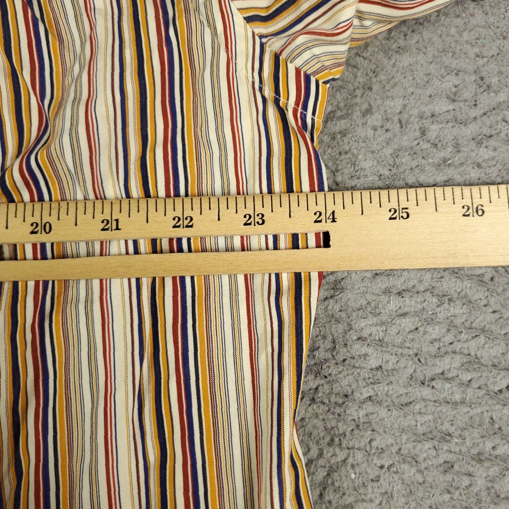 Paul & Shark Paul & Shark Button-Up Shirt Mens Large Beige Striped Long Sleeve Casual Classic Size US L / EU 52-54 / 3 - 6 Thumbnail