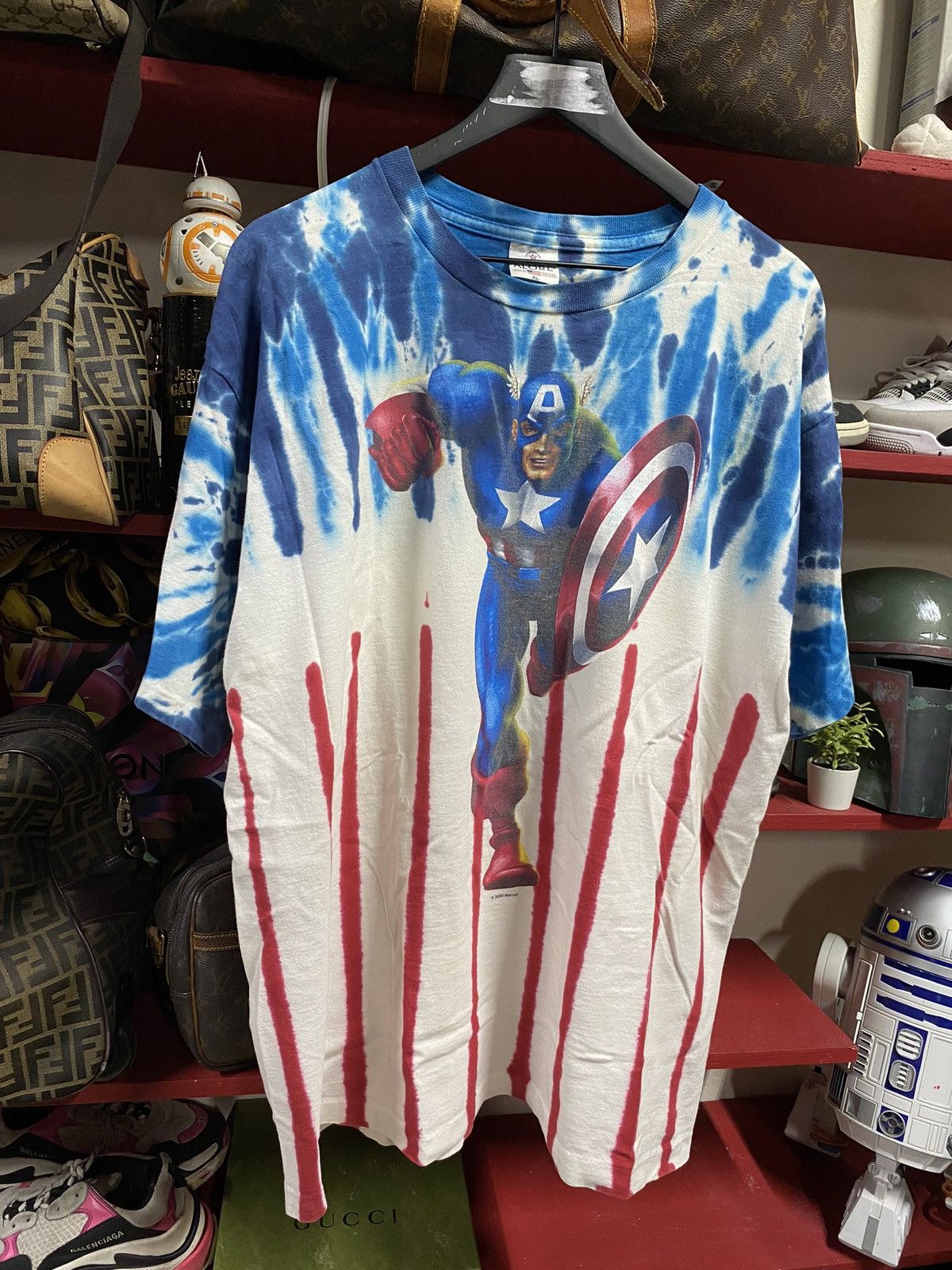Vintage Vintage 00’ Captain America Movie Tee Shirt XLarge Size US XL / EU 56 / 4 - 1 Thumbnail