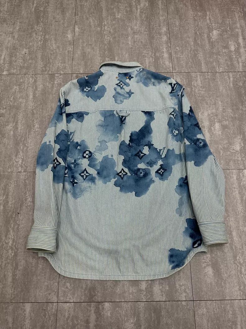 Louis Vuitton Louis Vuitton Old Flower Long Sleeve Denim Shirt Size US L / EU 52-54 / 3 - 2 Thumbnail