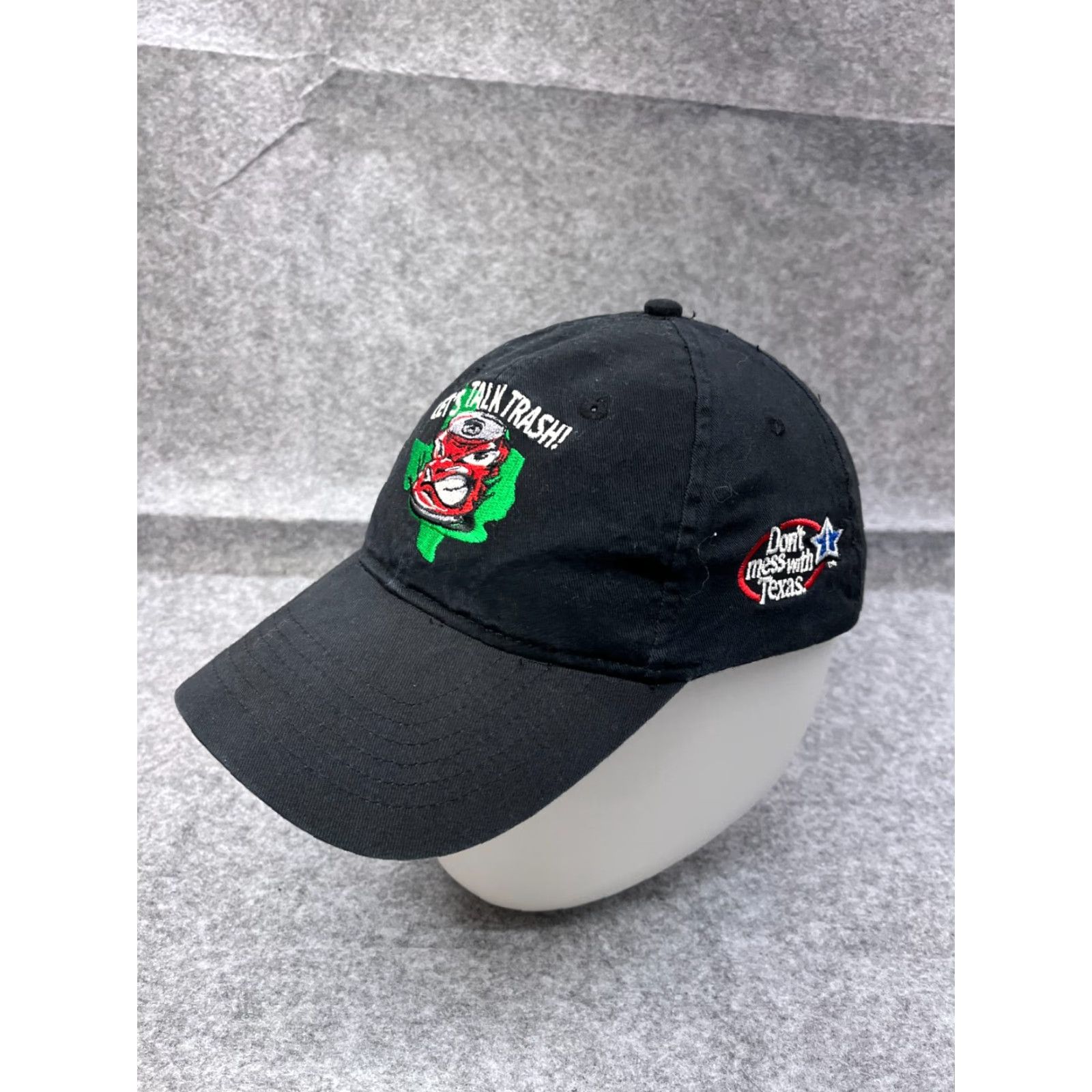 Vintage Headshot Hat Cap Adjustable One Size Black Polyester Blend - Classic Baseball Cap - Unisex Adults - Outdoor Logo - Casual Wear Size ONE SIZE - 4 Thumbnail