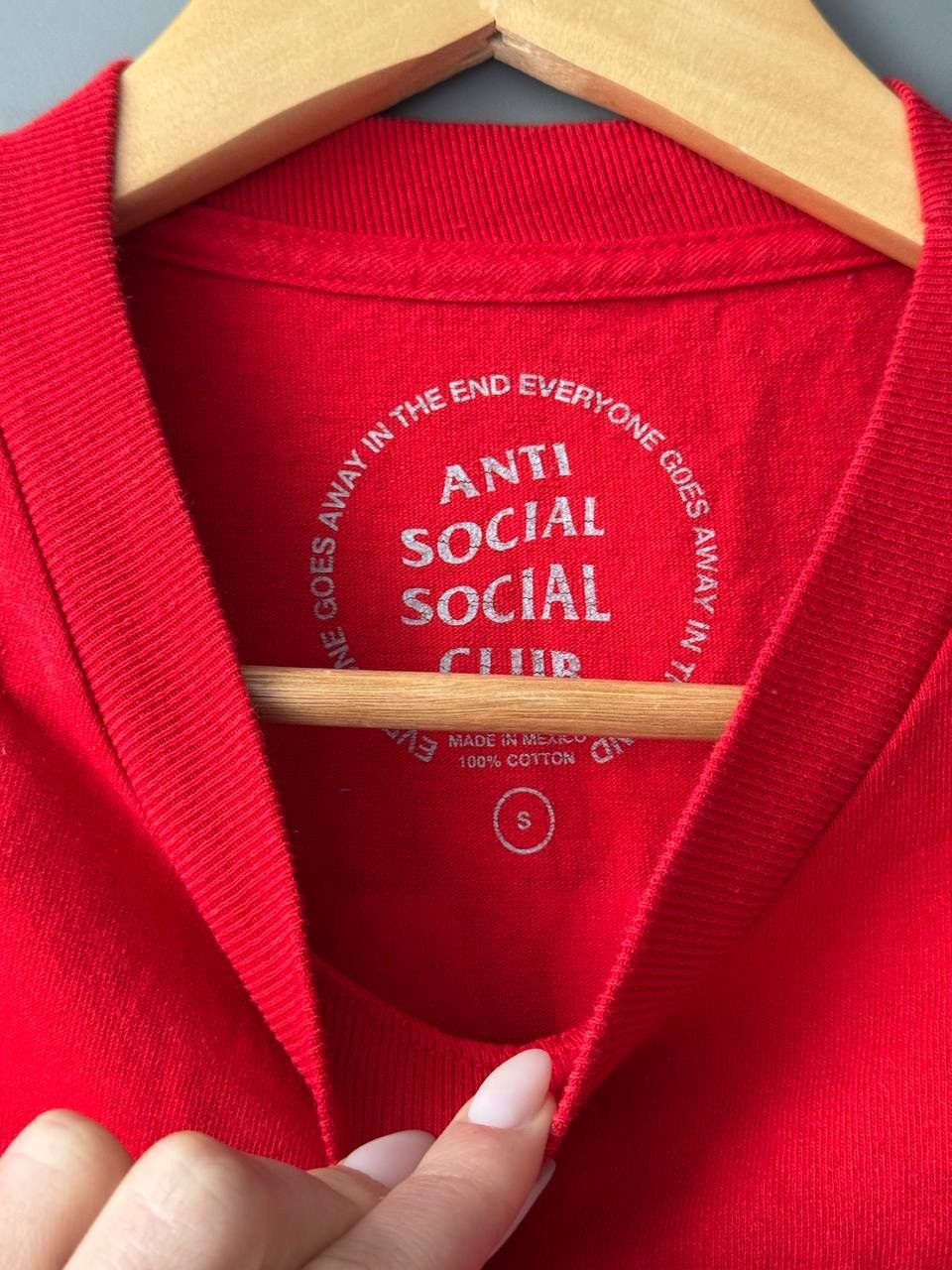 Anti Social Social Club Anti Social Social Club Block Me Red Long Sleeve Tee ASSC Size US S / EU 44-46 / 1 - 3 Thumbnail