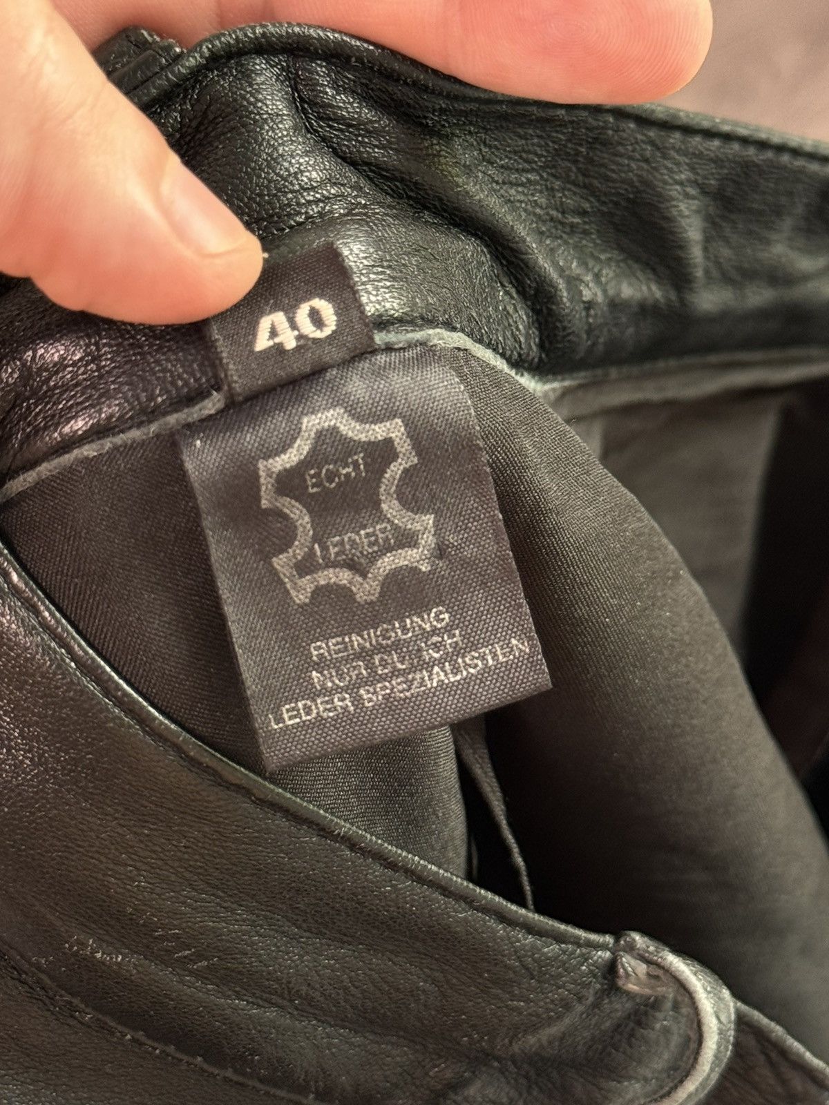 Other leather pants Y2k cowboy opium Rick Owen’s style baggy Size US 32 / EU 48 - 14 Thumbnail