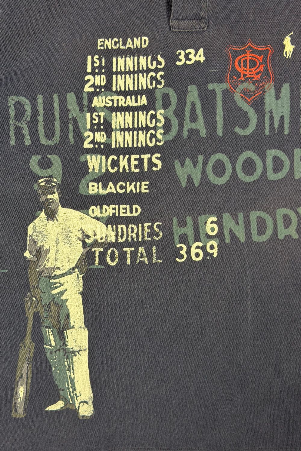 Polo Ralph Lauren Vintage Polo Ralph Lauren Cricket Scoreboard Graphic Polo XL Size US XL / EU 56 / 4 - 10 Thumbnail