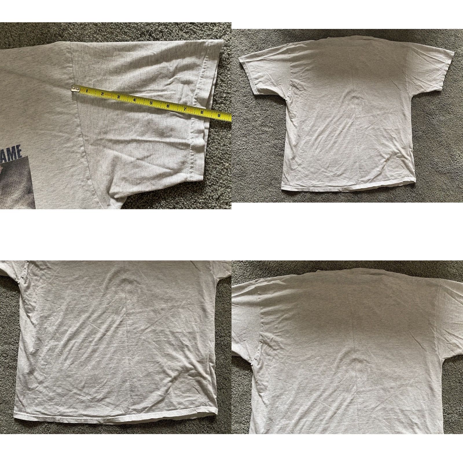 Nutmeg VINTAGE Nutmeg Mills T Shirt 2XL Men’s Norte Dame Fightin Irish Made In USA Gray Short Sleeve Mens USA 90s College Classic Sports Size US XXL / EU 58 / 5 - 9 Thumbnail