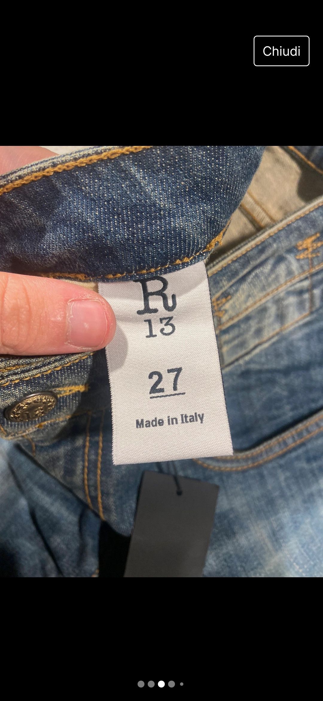 R13 Boy skinny Size 27" / US 4 / IT 40 - 4 Thumbnail