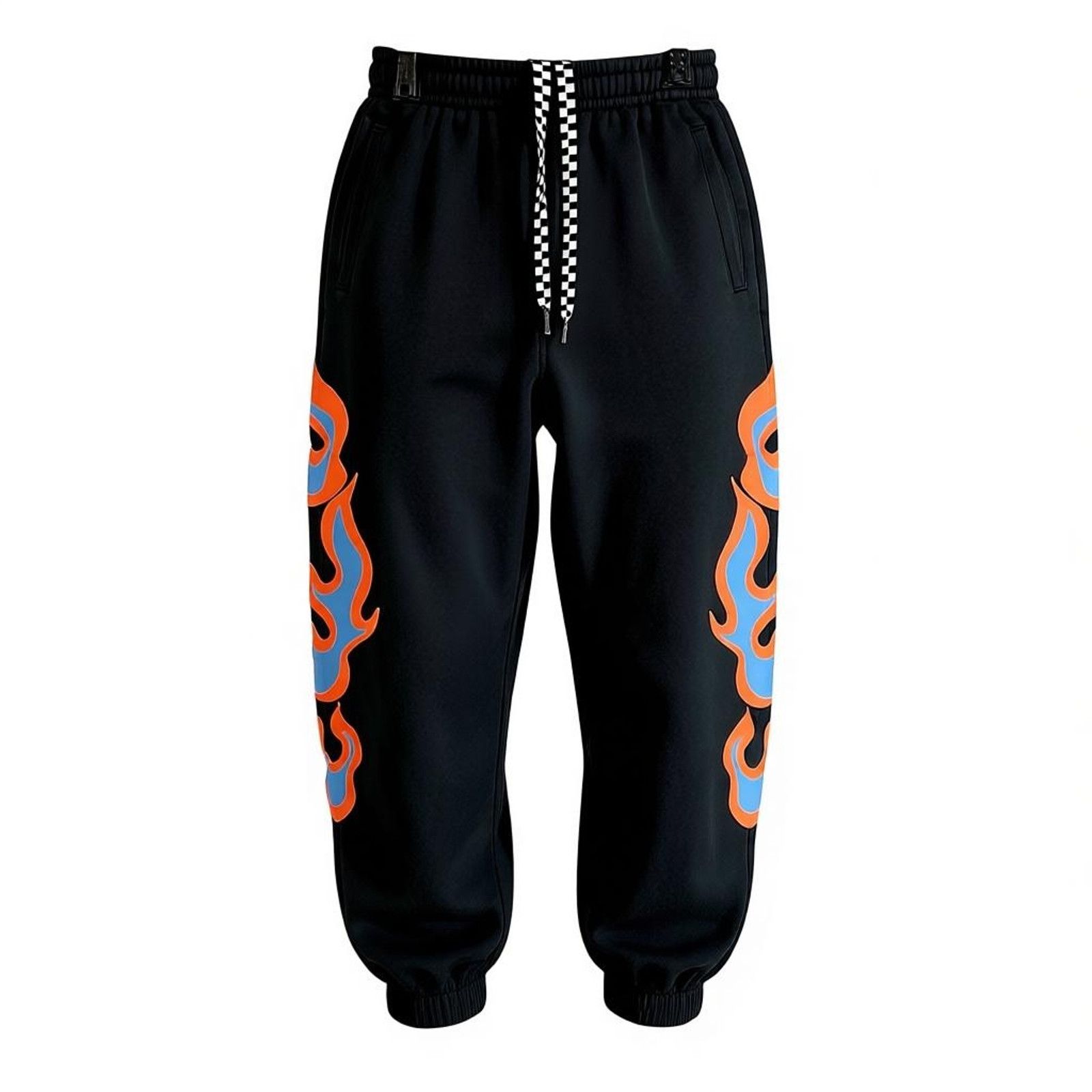 Fenty Savage Fenty Unisex XS Black Jogger Flame Accent Sweatpants Size 30" / US 8 / IT 44 - 1 Thumbnail