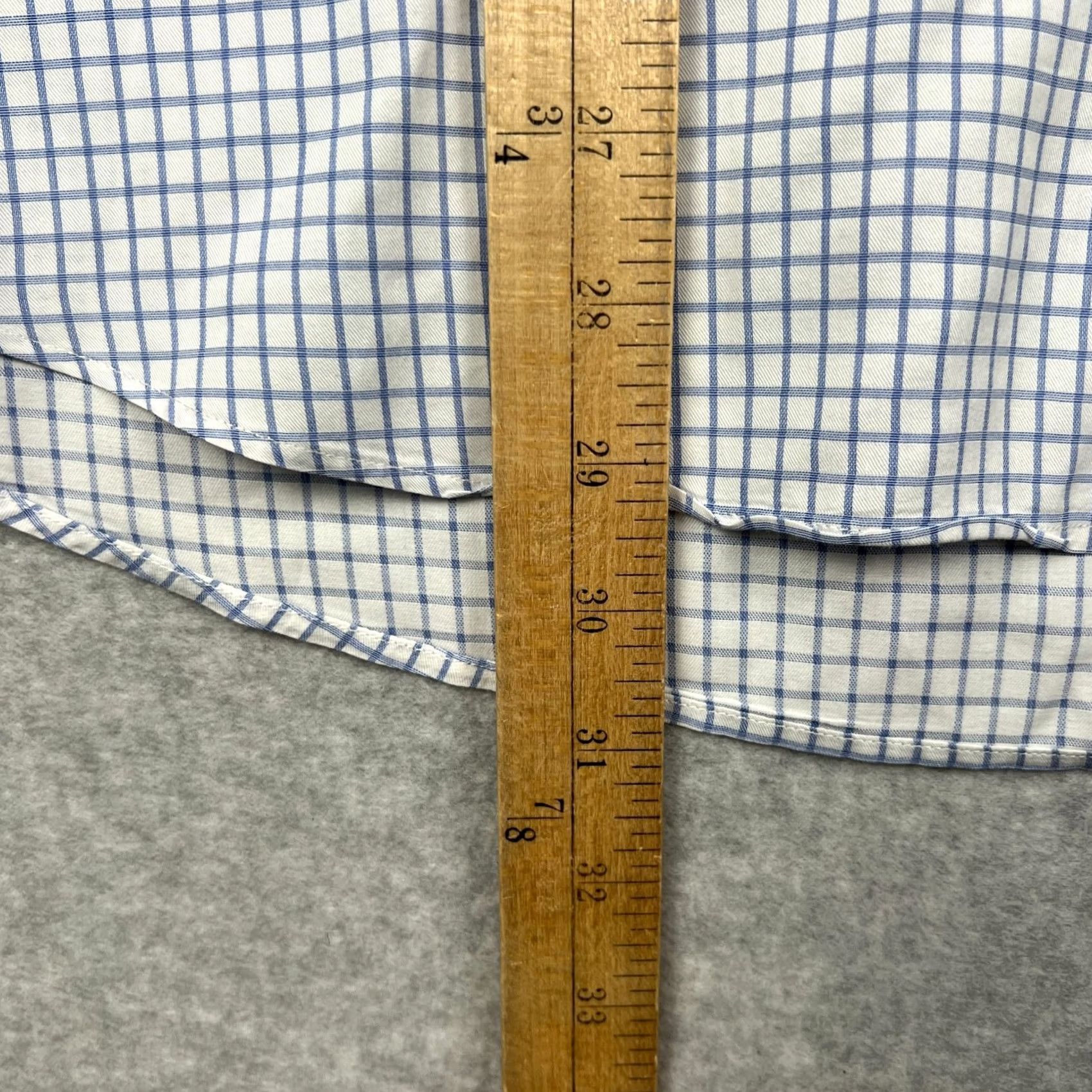 Suitsupply Suitsupply Shirt Mens 16 / 41 Blue White Plaid Cotton Long Sleeve Button Size US L / EU 52-54 / 3 - 6 Thumbnail