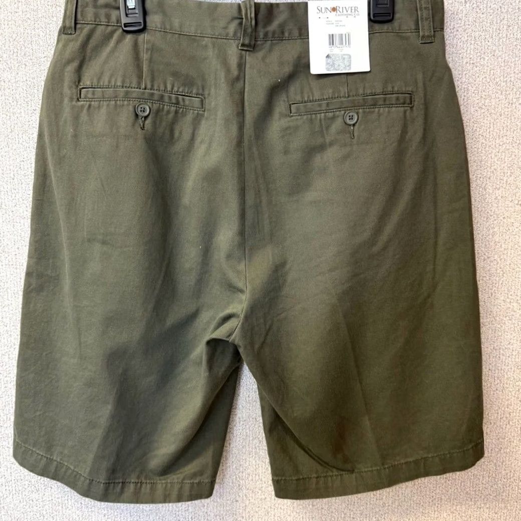 Olive Sun River Shorts Men 34 Flat Front Olive Green Size US 34 / EU 50 - 2 Thumbnail