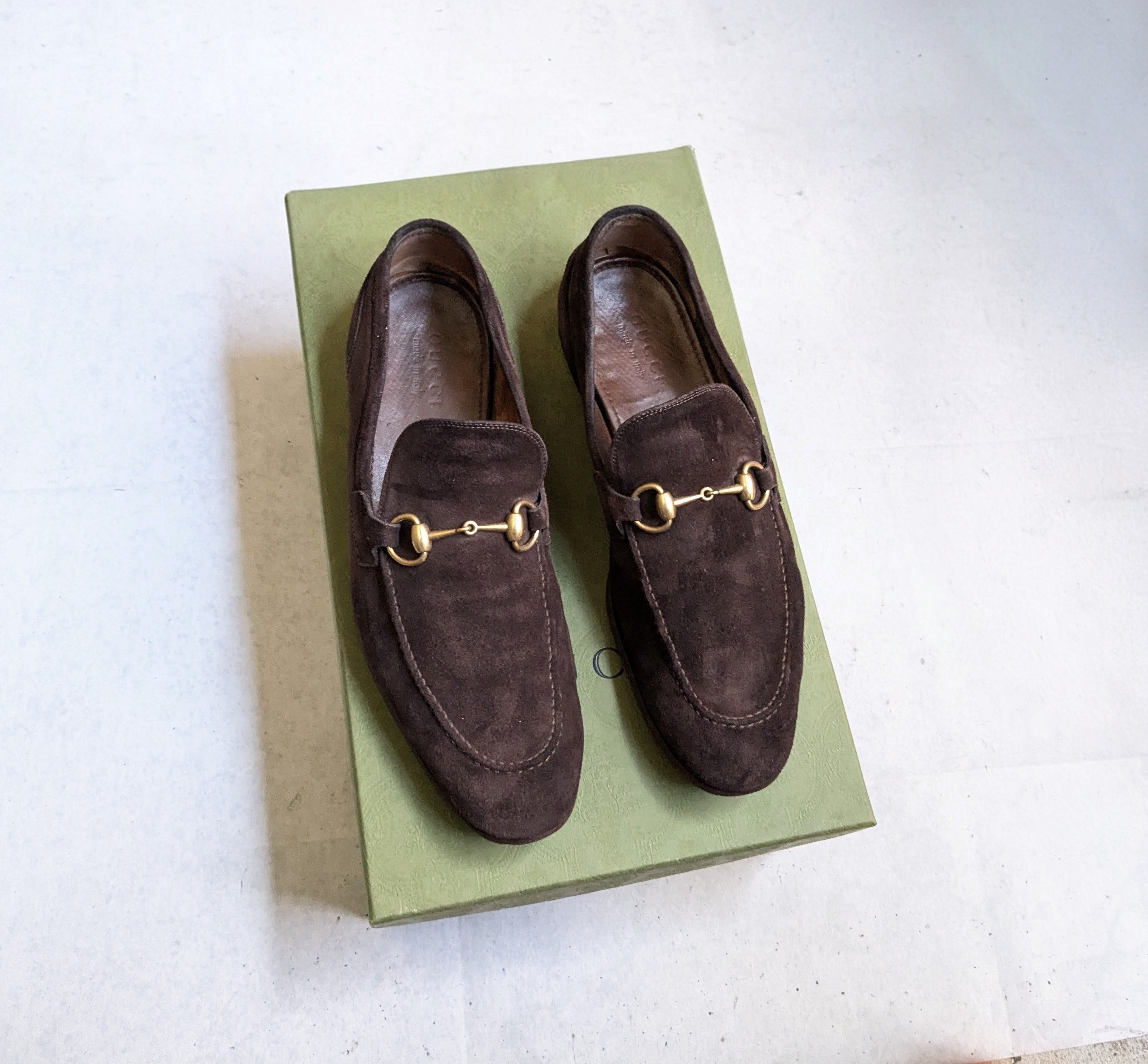 Gucci Gucci Horsebit Loafers Brown Suede 10.5 Size US 10.5 / EU 43-44 - 1 Thumbnail