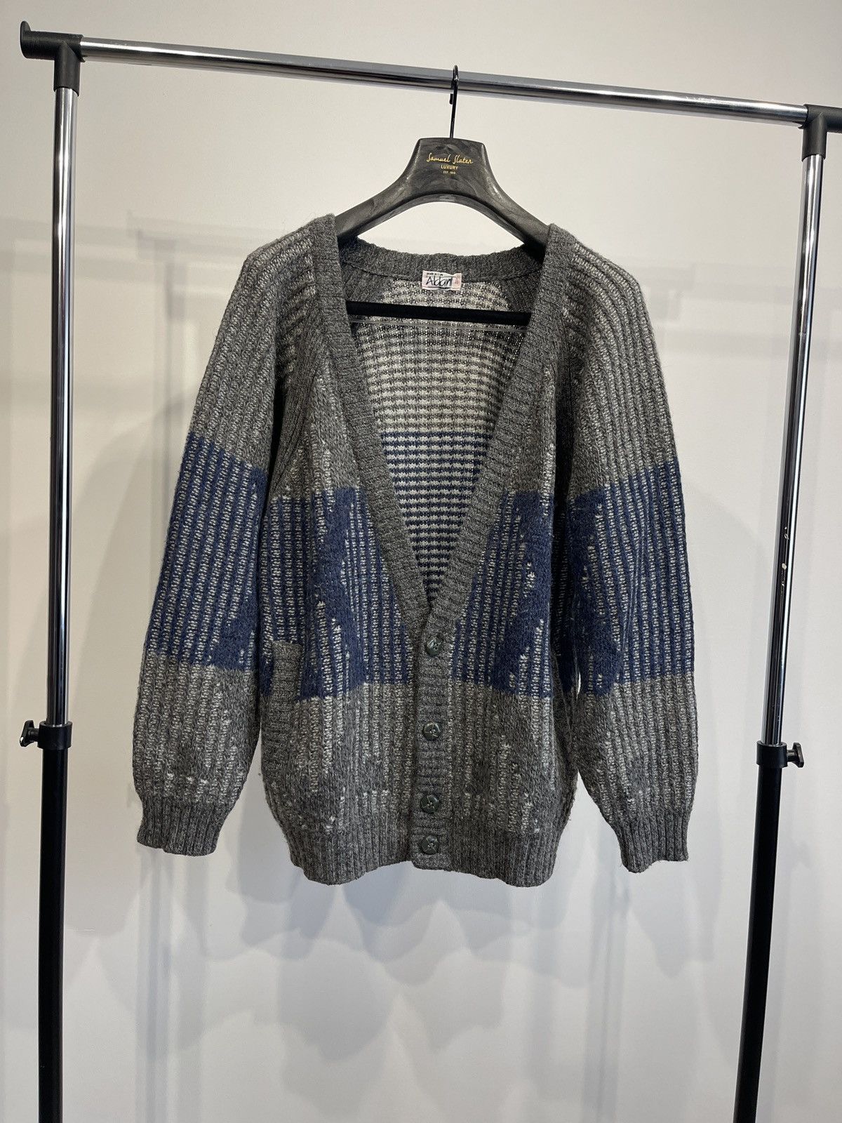 Vintage Vintage Aldani Milano Chunky Knit Cardigan Made In Italy S-M Size US S / EU 44-46 / 1 - 1 Thumbnail