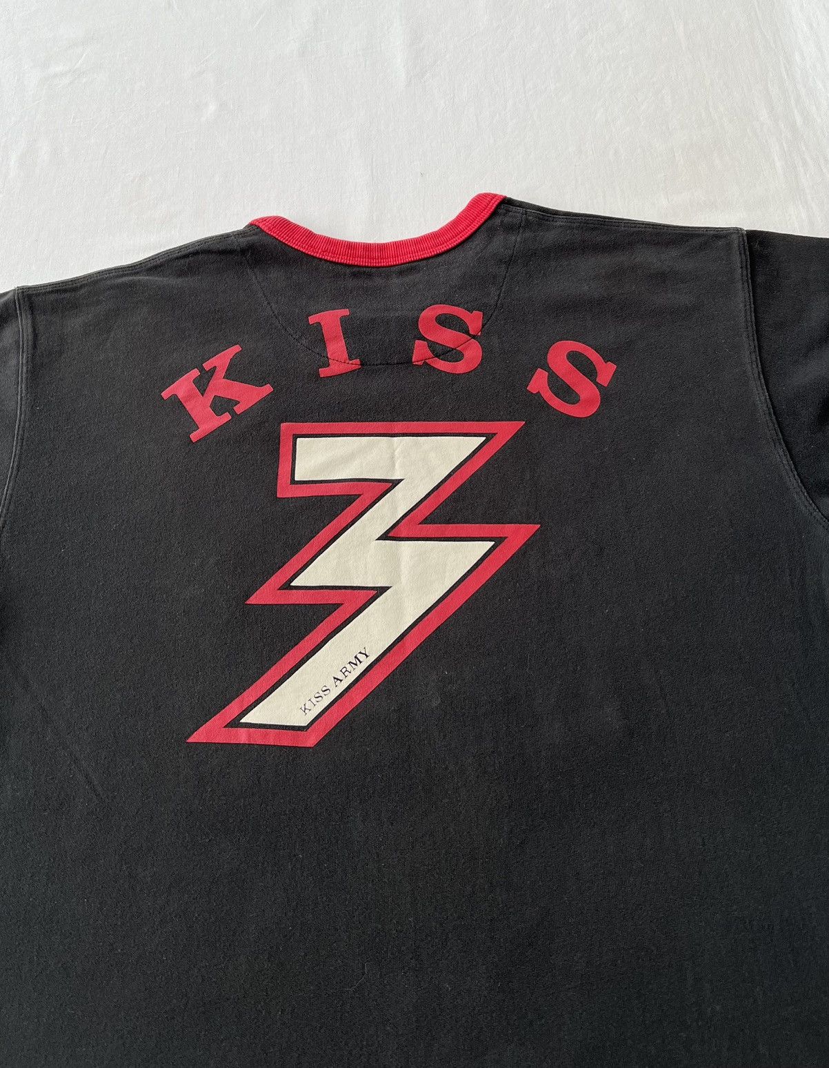 Ringspun Vintage Kiss Ringspun Allstars Ringer Black T-shirt Size US M / EU 48-50 / 2 - 14 Thumbnail