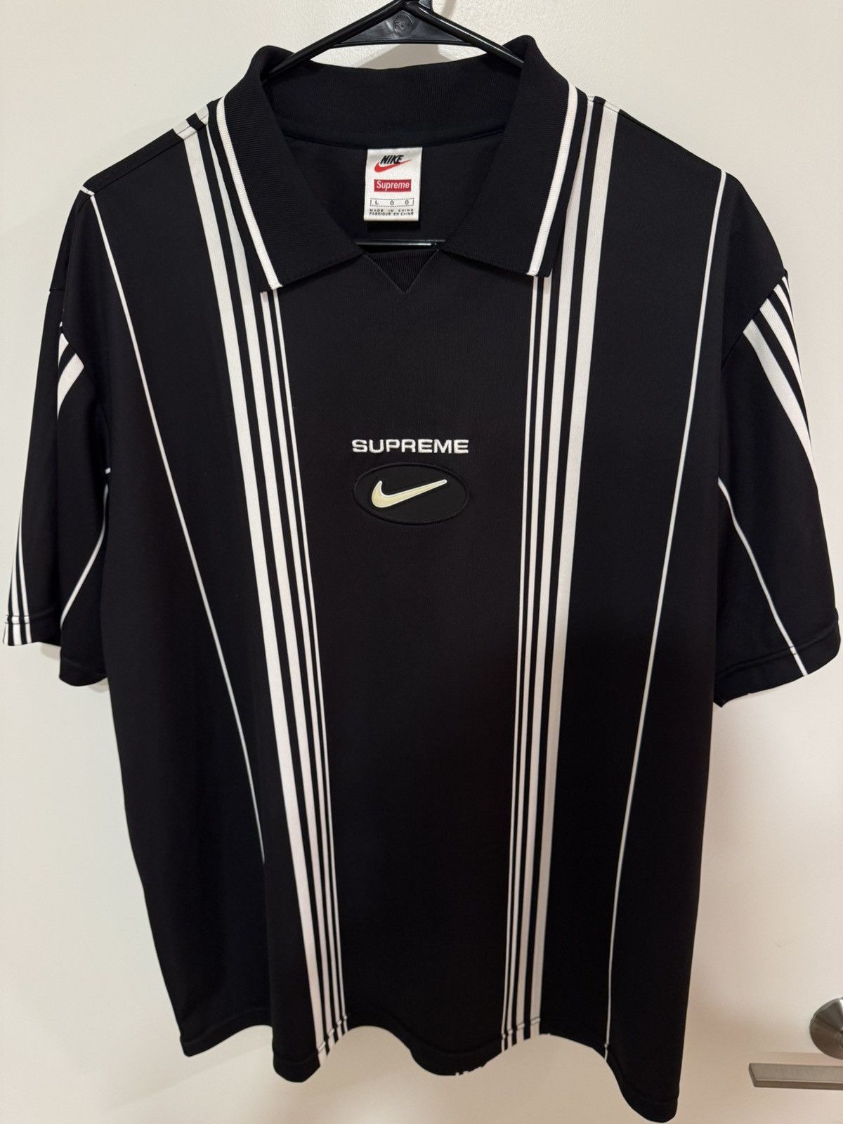 Nike × Supreme Supreme x Nike Jewel Stripe Soccer Jersey | Grailed