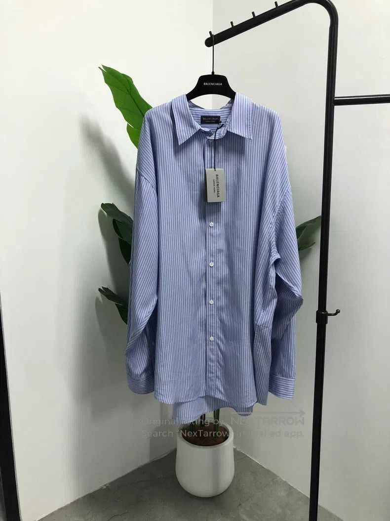 Balenciaga Balenciaga Striped Shirt Size US S / EU 44-46 / 1 - 1 Thumbnail