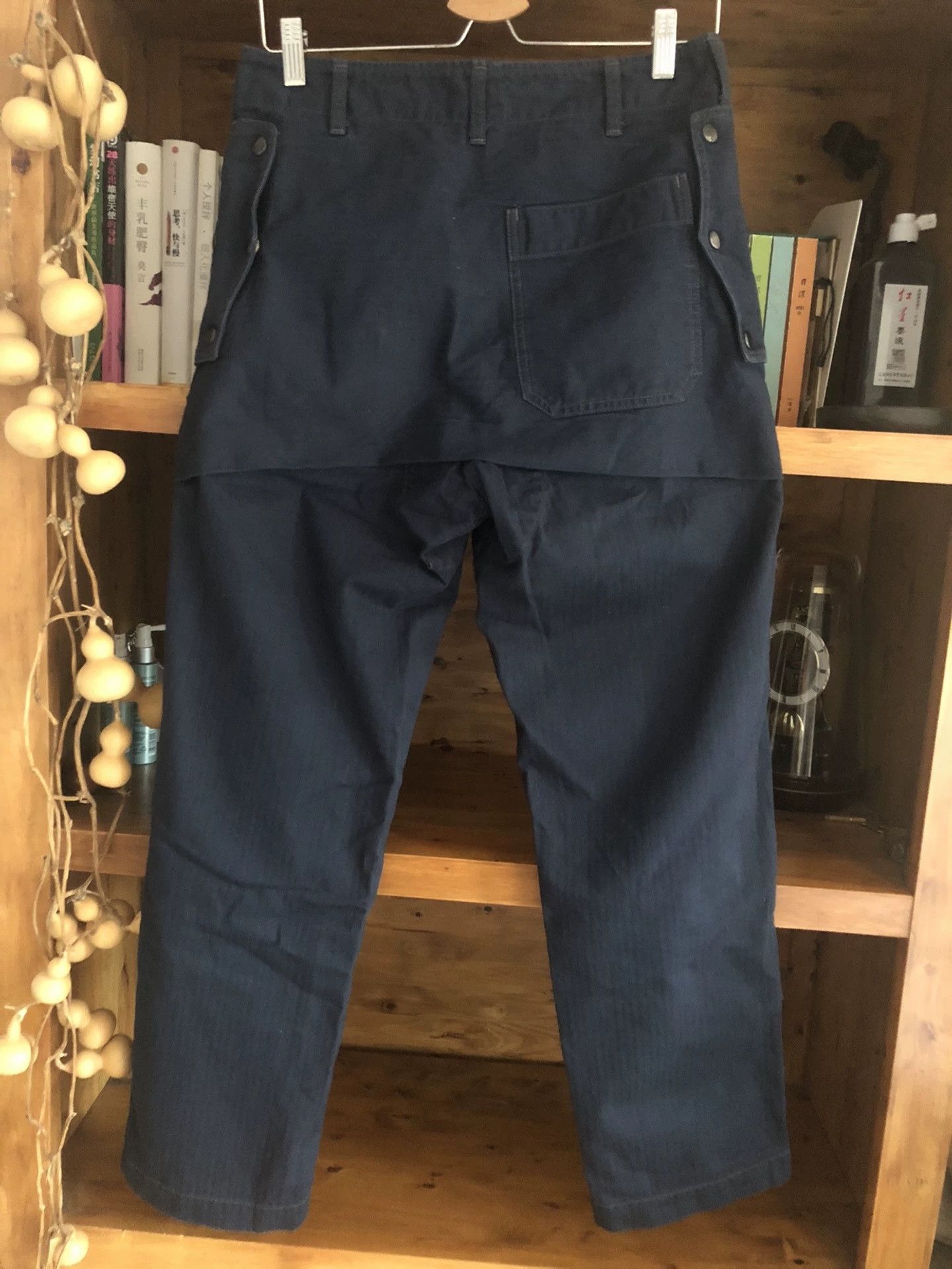 COLIMBO Colimbo Vintage Indigo Herringbone Cargo Pants Size US 30 / EU 46 - 5 Thumbnail
