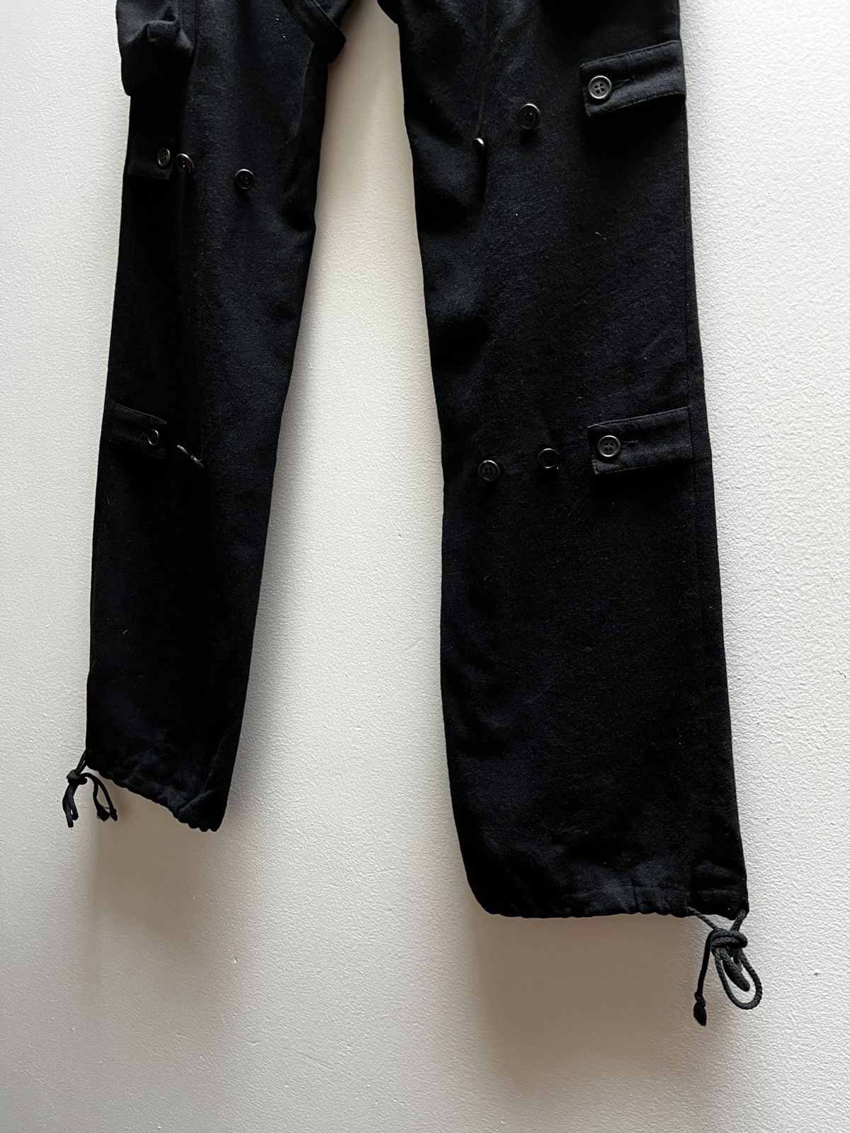 Ann Demeulemeester Ann Demeulemeester FW02 Bondage Cargo Wool Pants Size US 30 / EU 46 - 10 Thumbnail