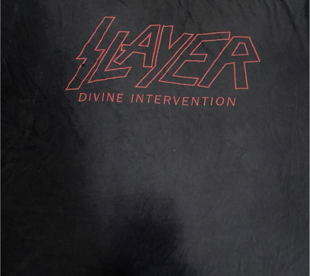 Band Tees × Vintage VTG. Slayer Divine Intervention. 90's Size US XL / EU 56 / 4 - 5 Thumbnail