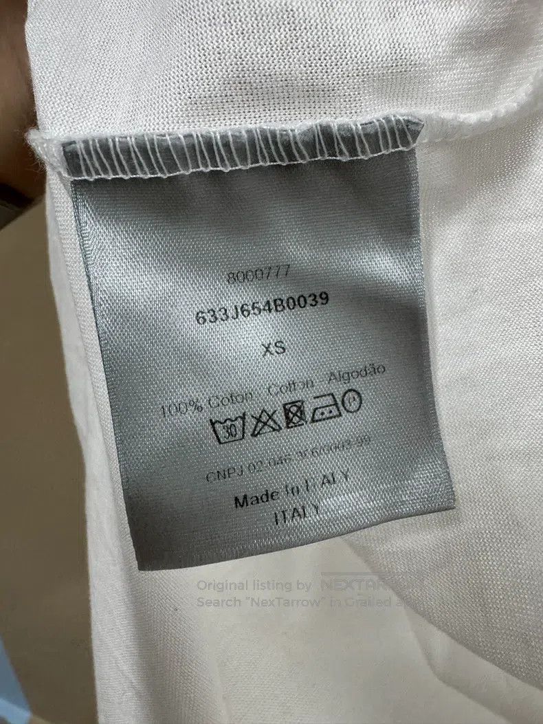 Dior Dior Bee-embroidered round-neck cotton short-sleeved Size US XS / EU 42 / 0 - 6 Thumbnail