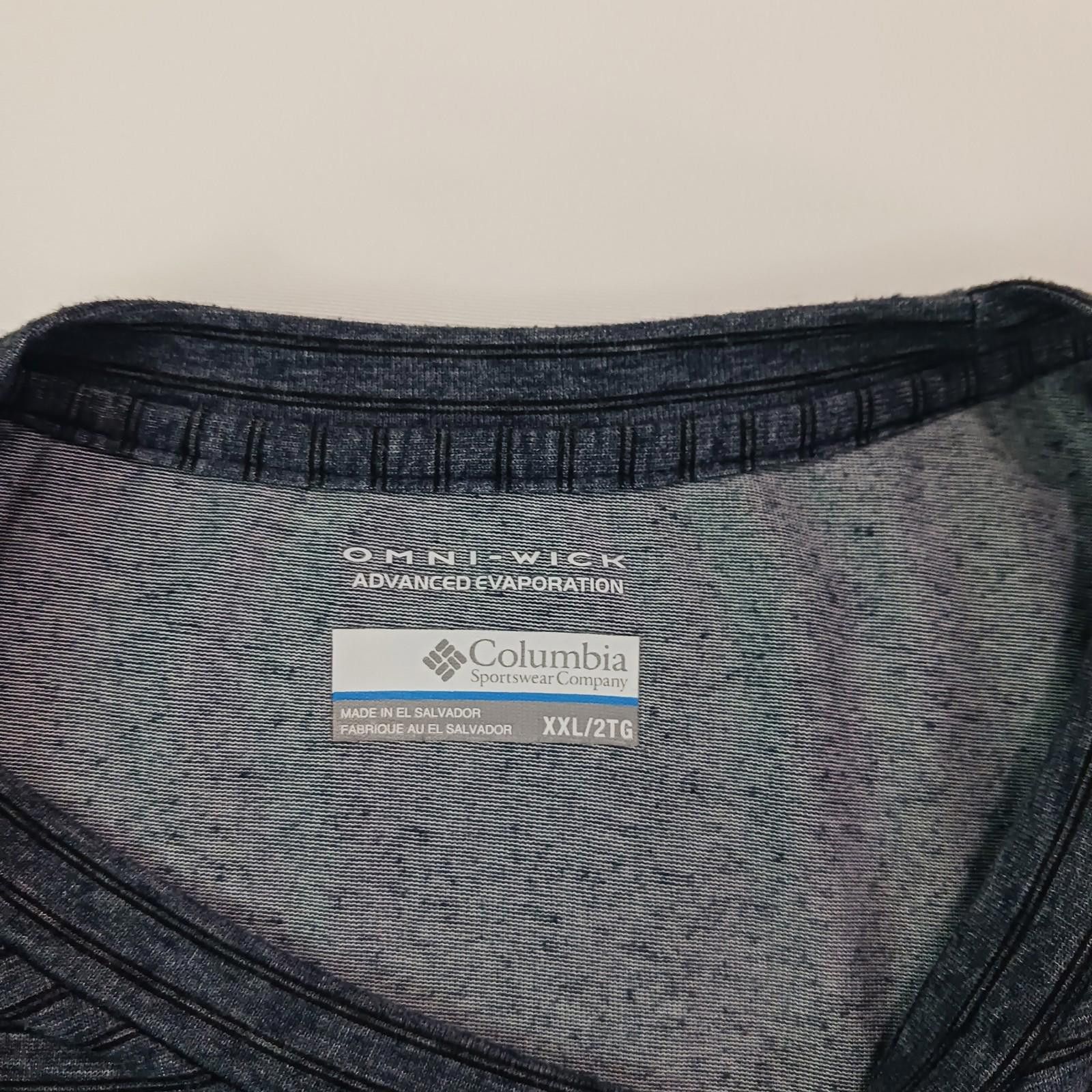 Columbia Columbia Omni-Wick AM6982 Men's Gray Stripes T-Shirt 2XL Size US XXL / EU 58 / 5 - 3 Thumbnail