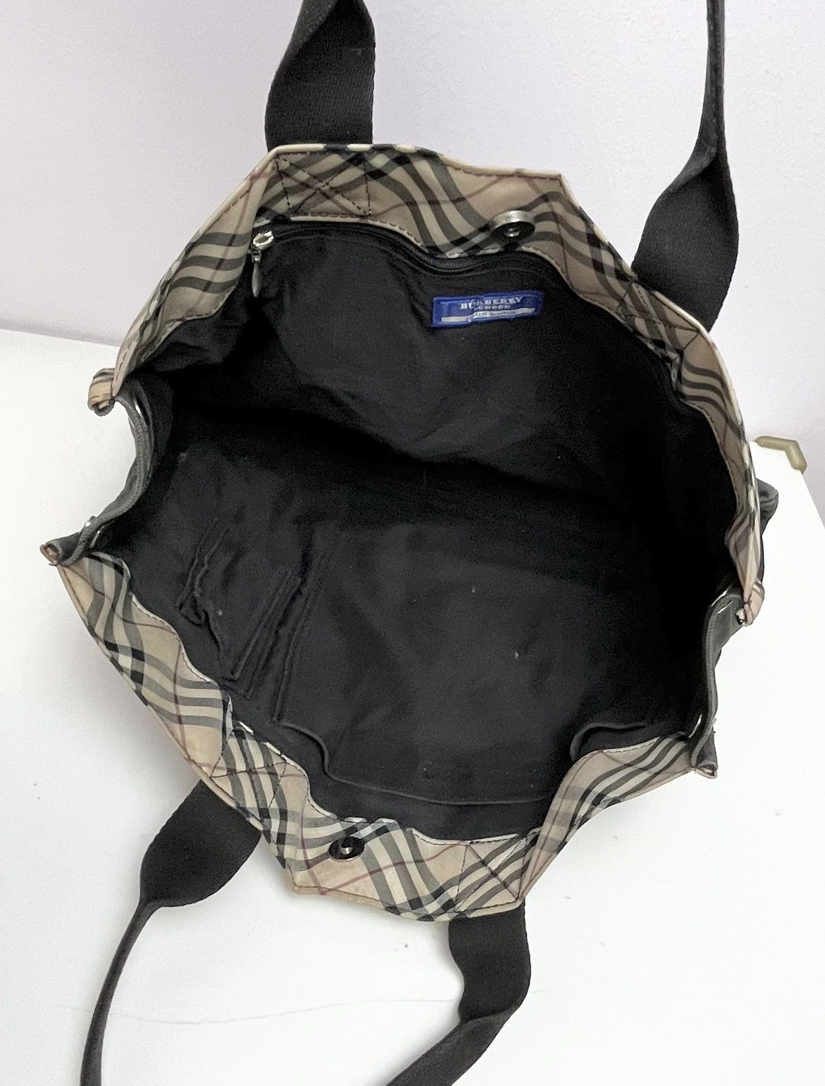 Burberry Burberry London Blue Label Nova Check Camvas Tote Bag Size ONE SIZE - 20 Thumbnail